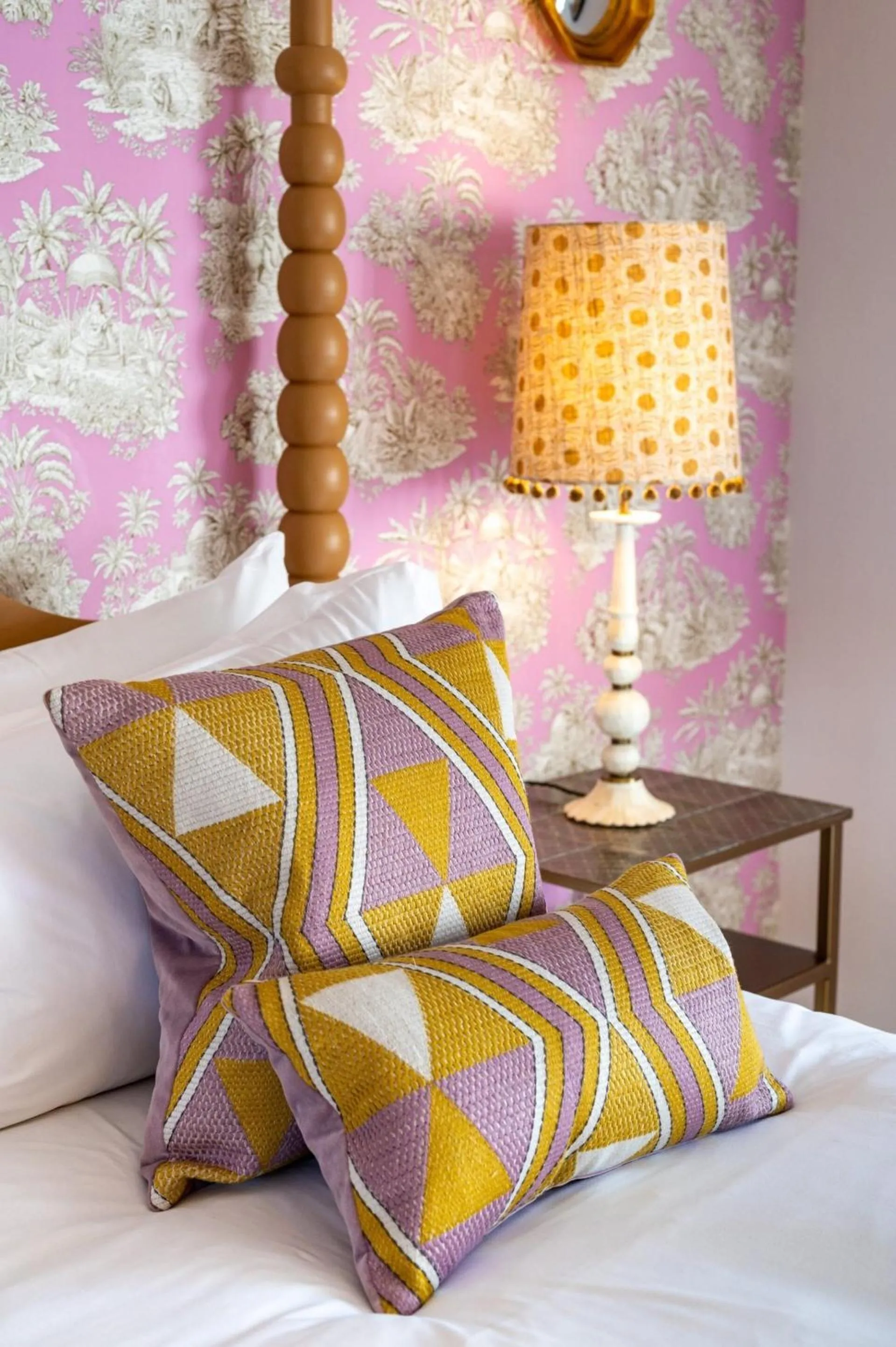 Bed in The Assembly House in central Norwich