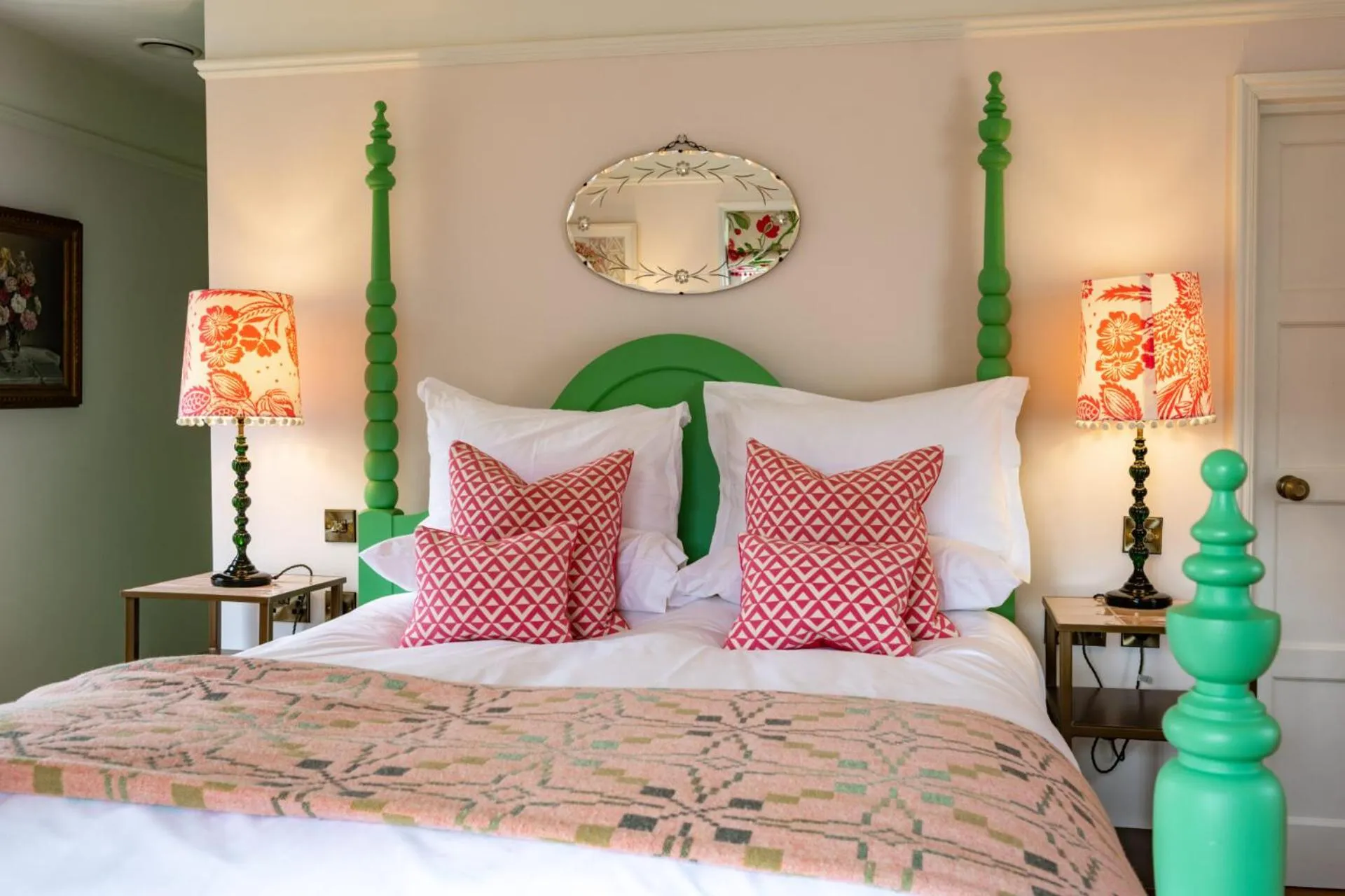 Bed in The Assembly House in central Norwich