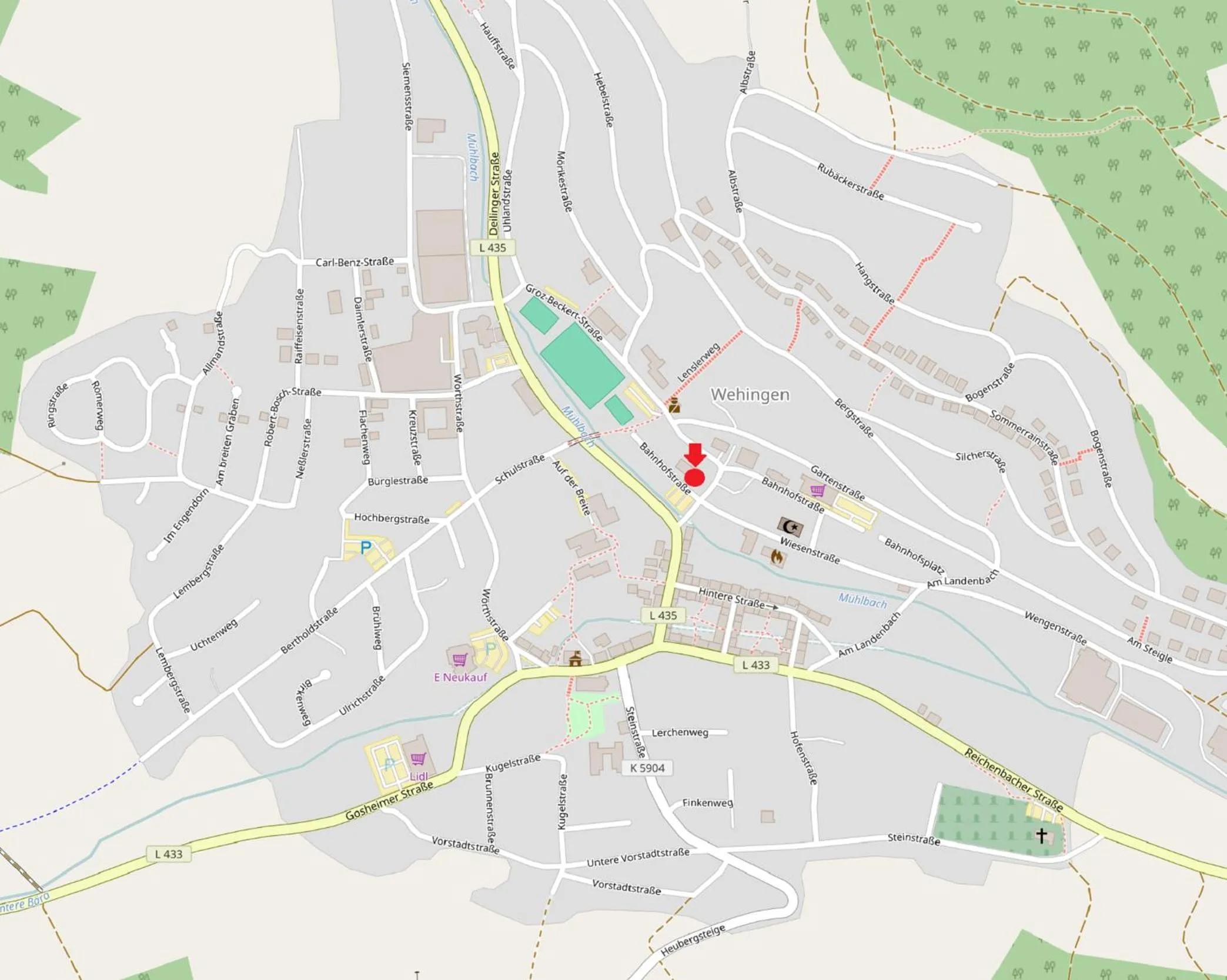 Bird's eye view in Hotel Heuberger Hof, Wehingen