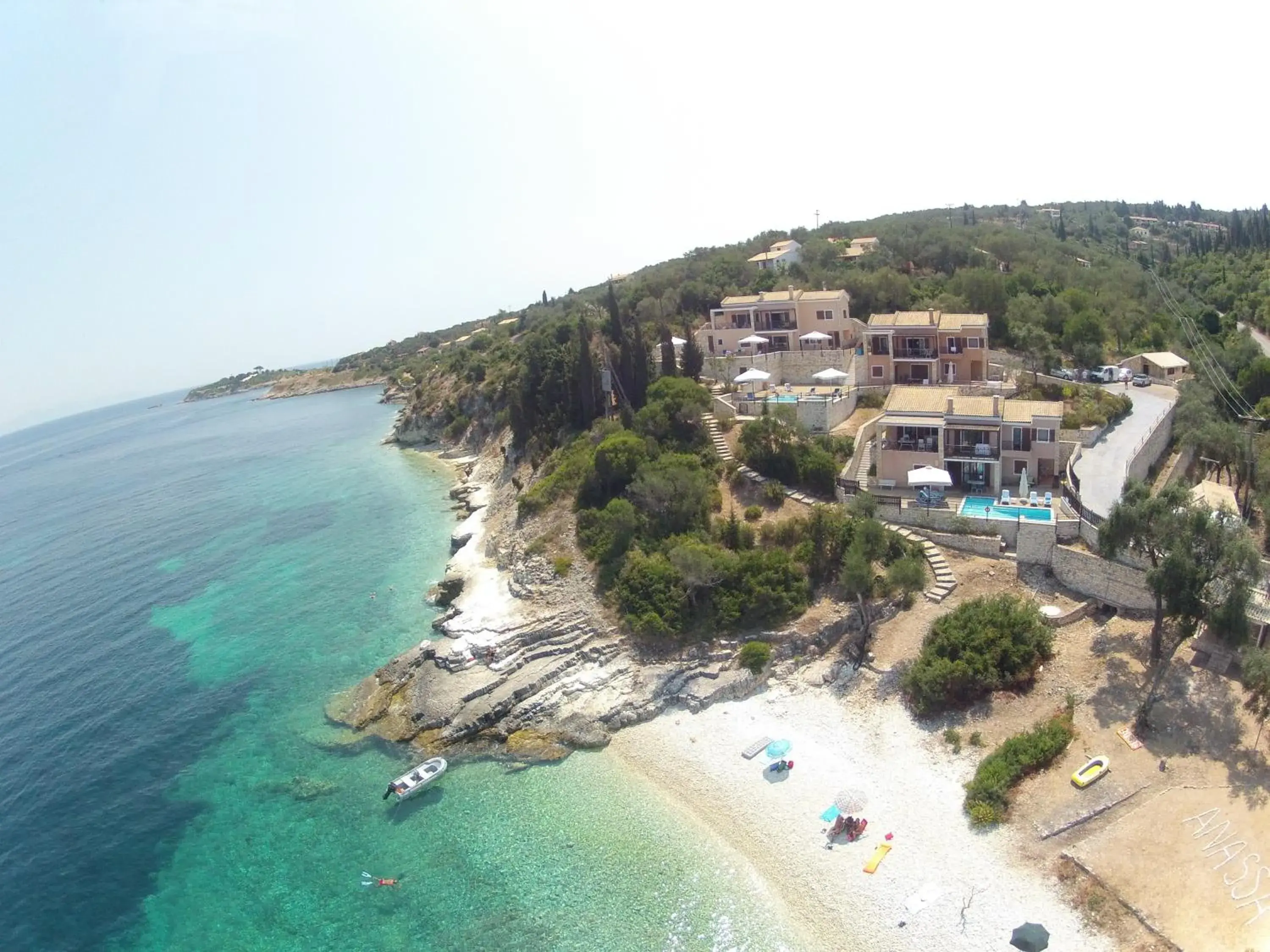 Bird's eye view in Anassa Mare Villas & Residences Bird's eye view in Anassa Mare Villas & Residences