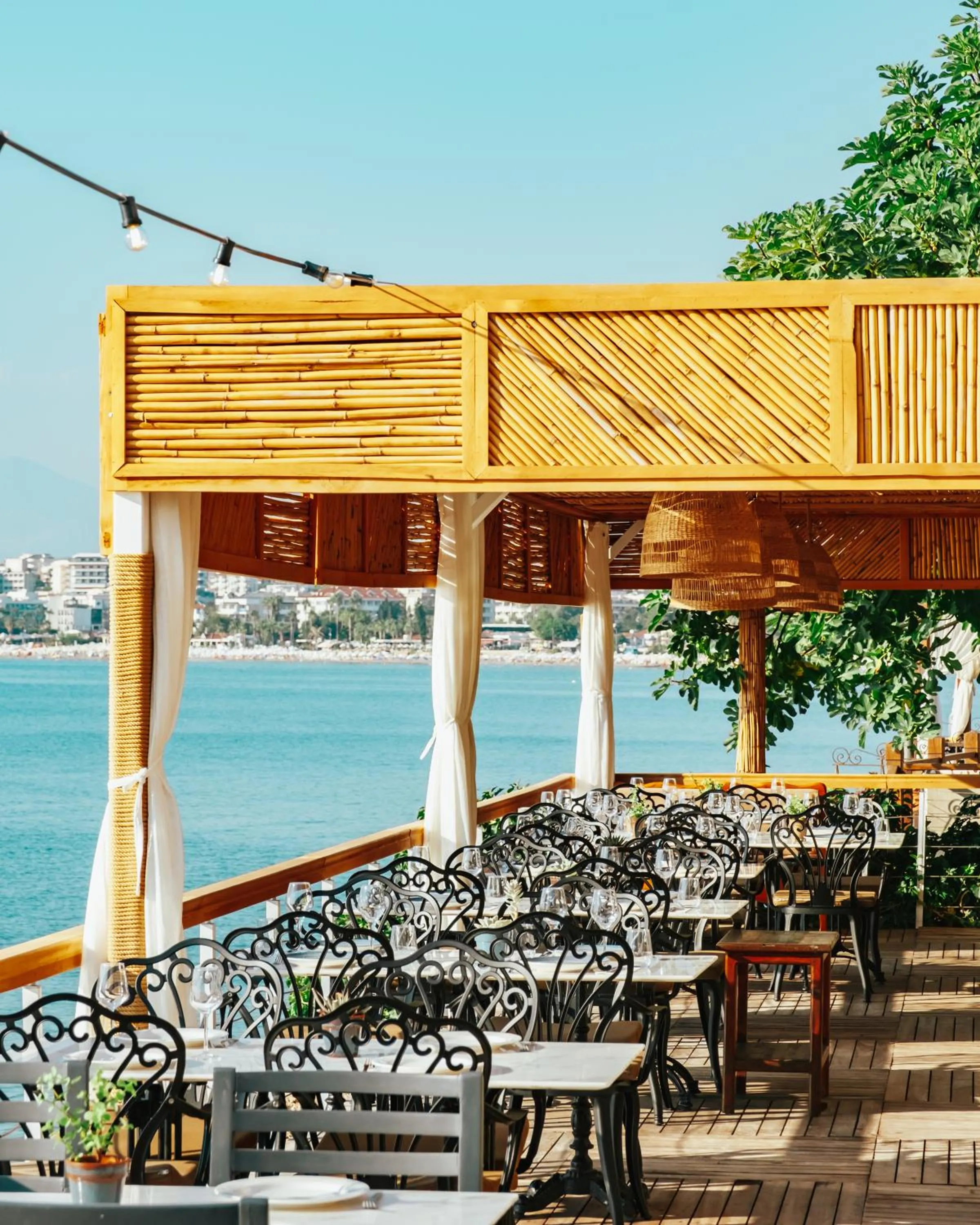 Patio in Side Kleopatra Hotel