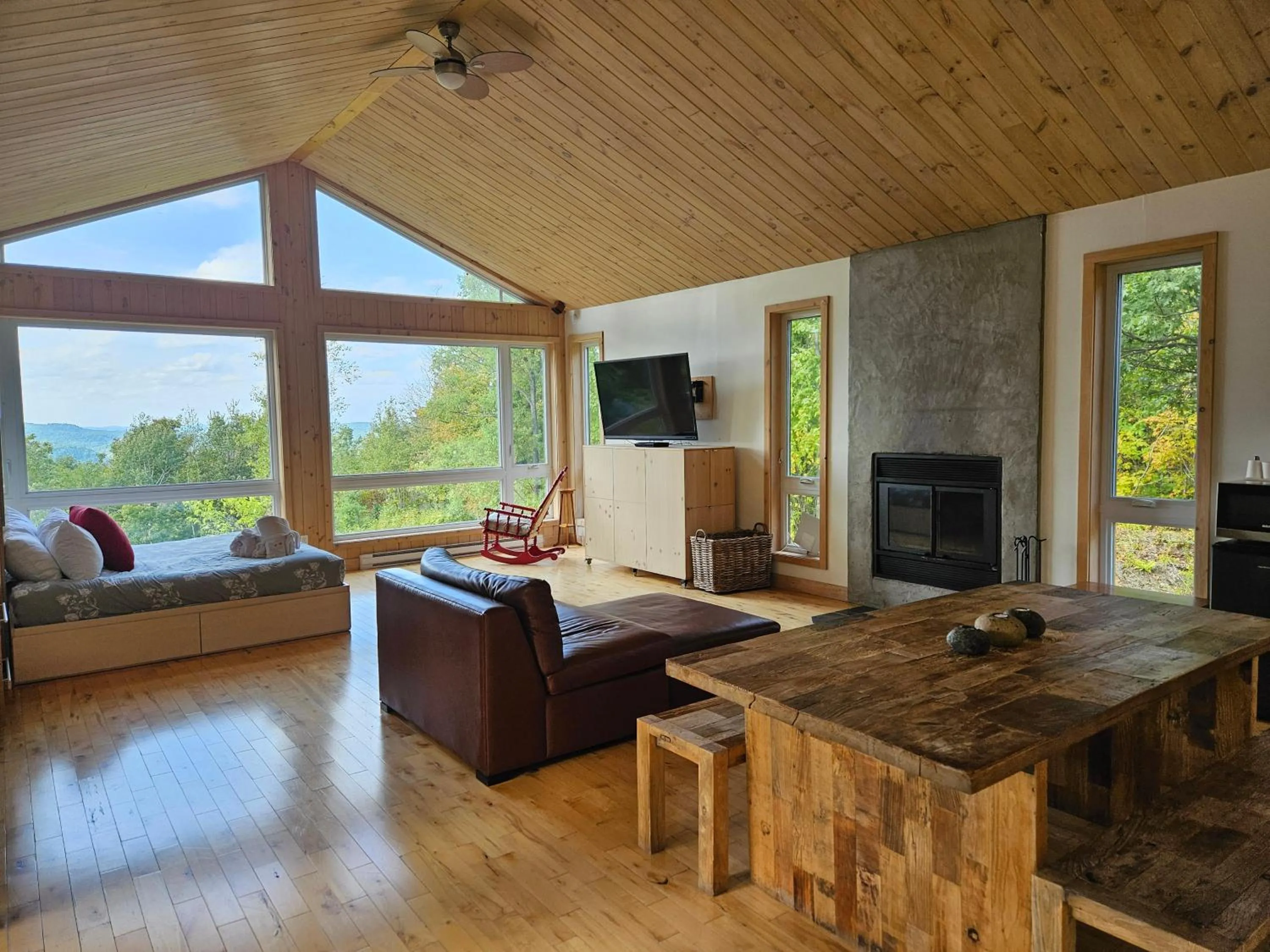 Living room in Éco Spa Highland
