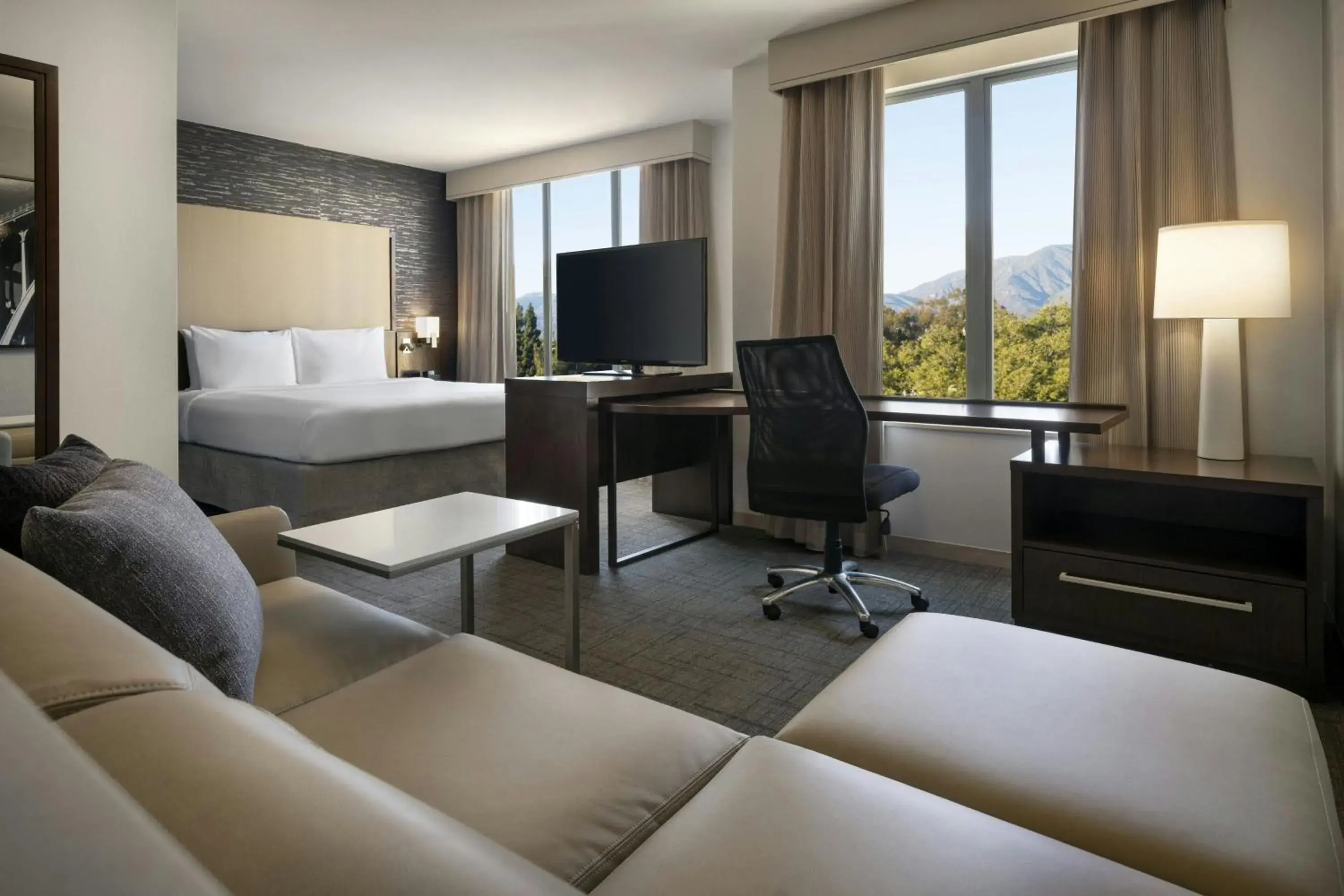 King Studio with Sofa Bed and Roll-in Shower - Mobility Accessible in Residence Inn by Marriott Los Angeles Pasadena/Old Town King Studio with Sofa Bed and Roll-in Shower - Mobility Accessible in Residence Inn by Marriott Los Angeles Pasadena/Old Town