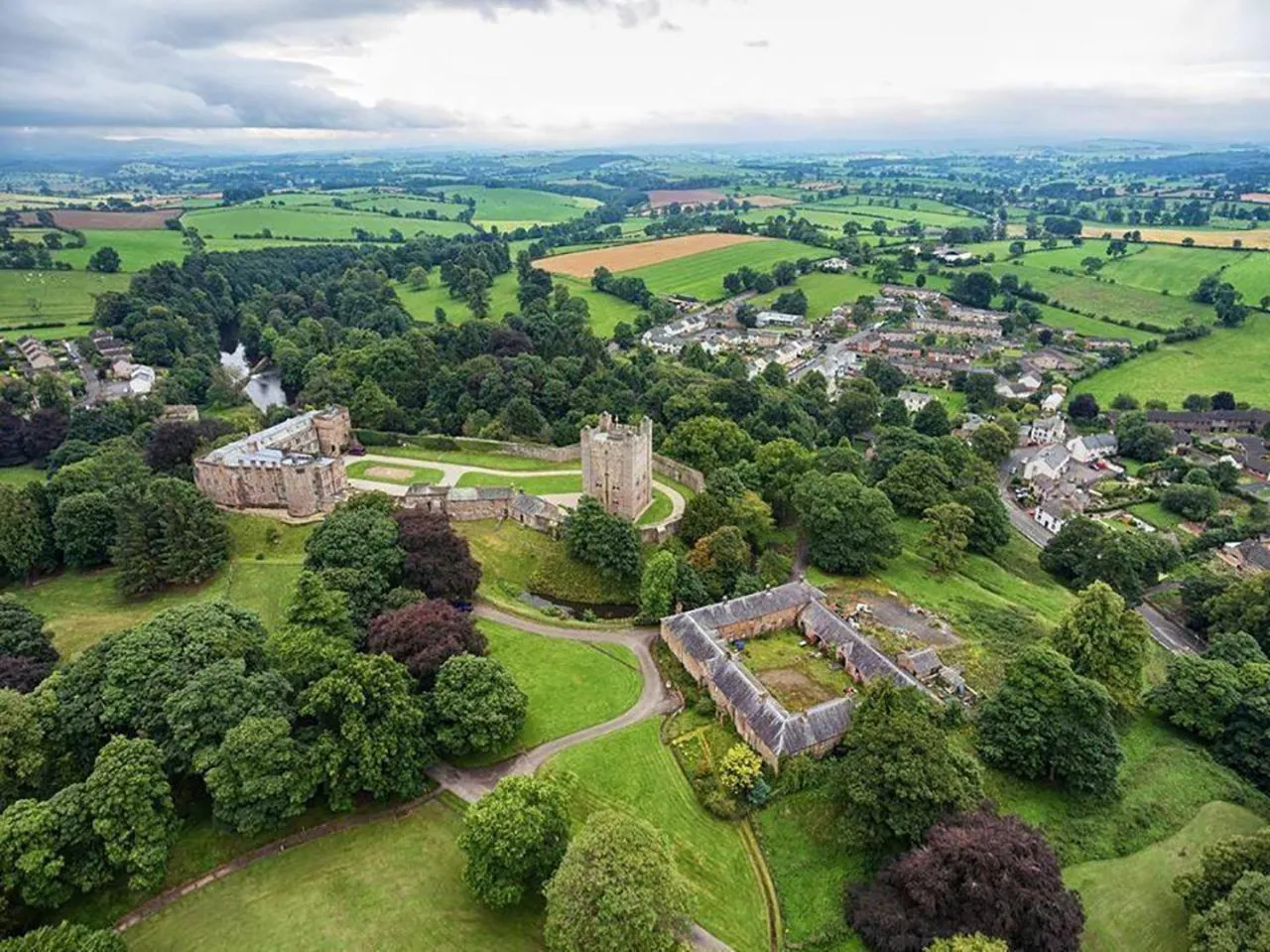 Bird's eye view in Appleby Castle