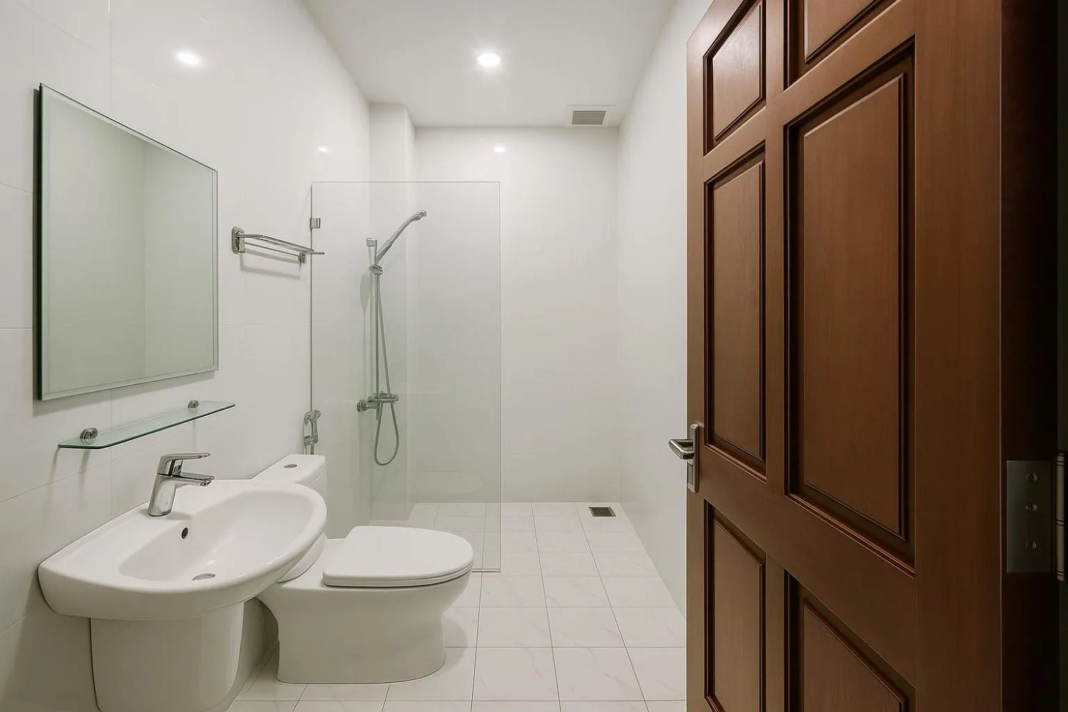 Shower in Tuan Thuy Hotel