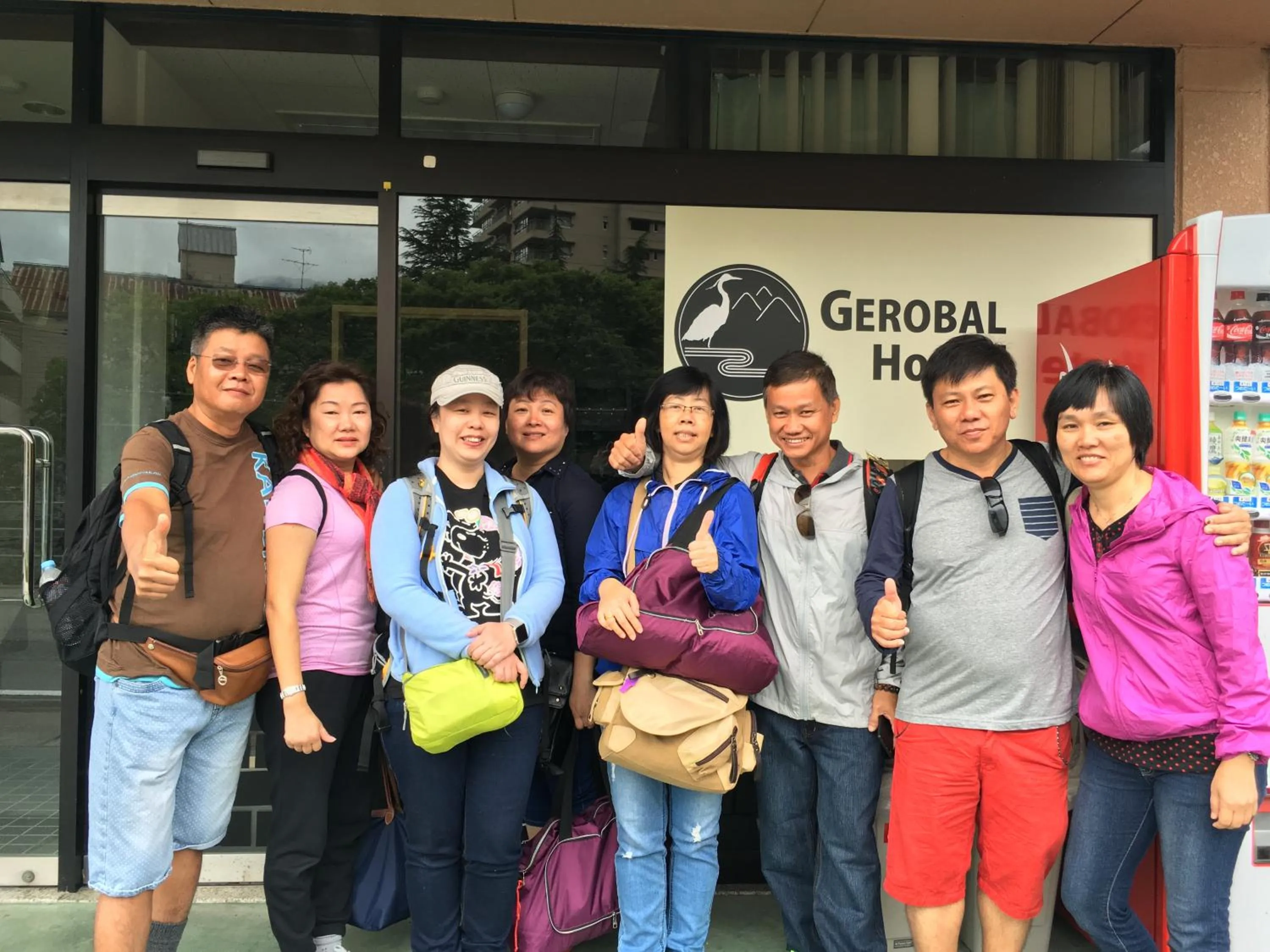 group of guests in Gerobal Hostel