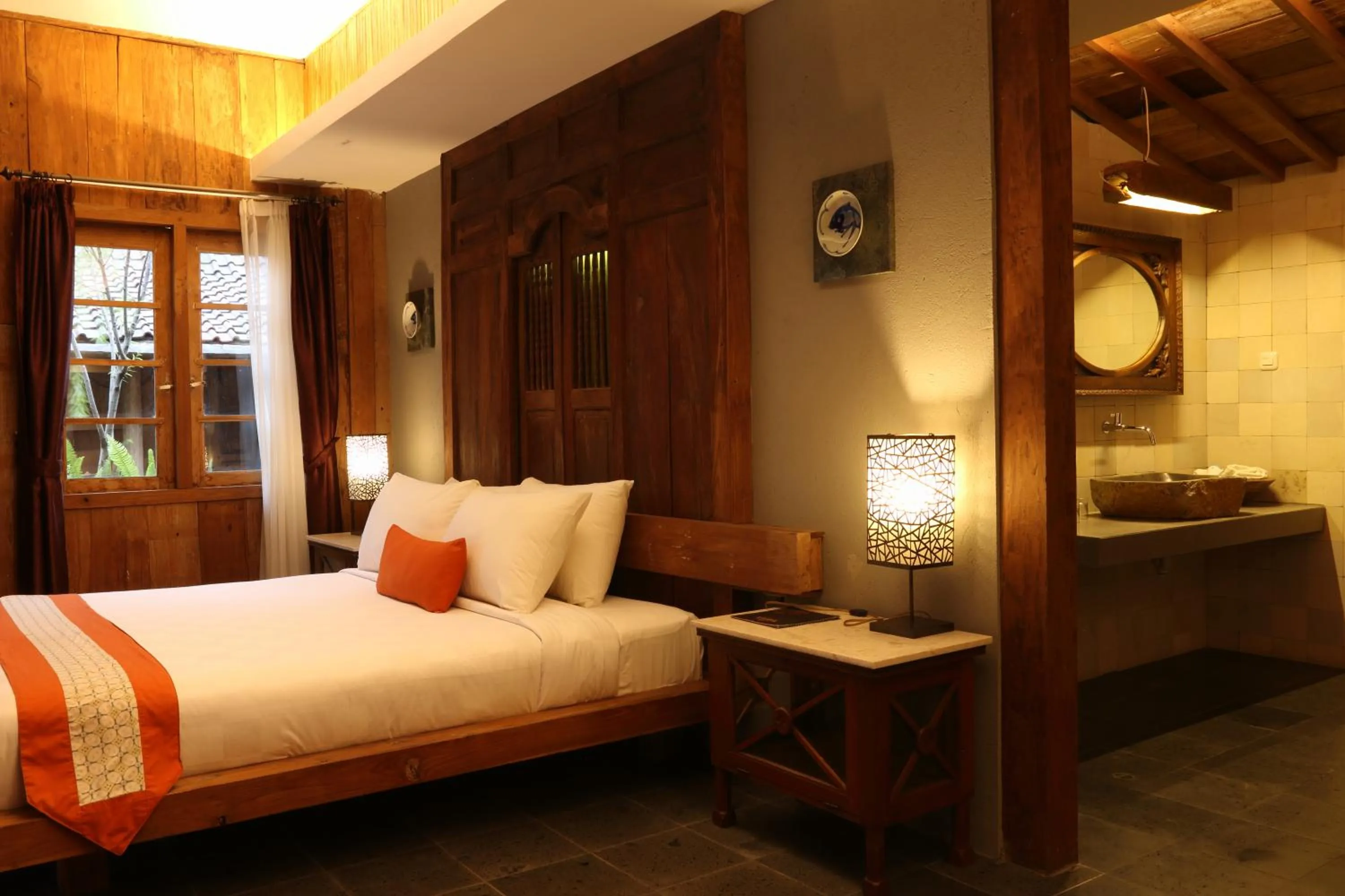 Bed in WARISAN Heritage Boutique Hotel