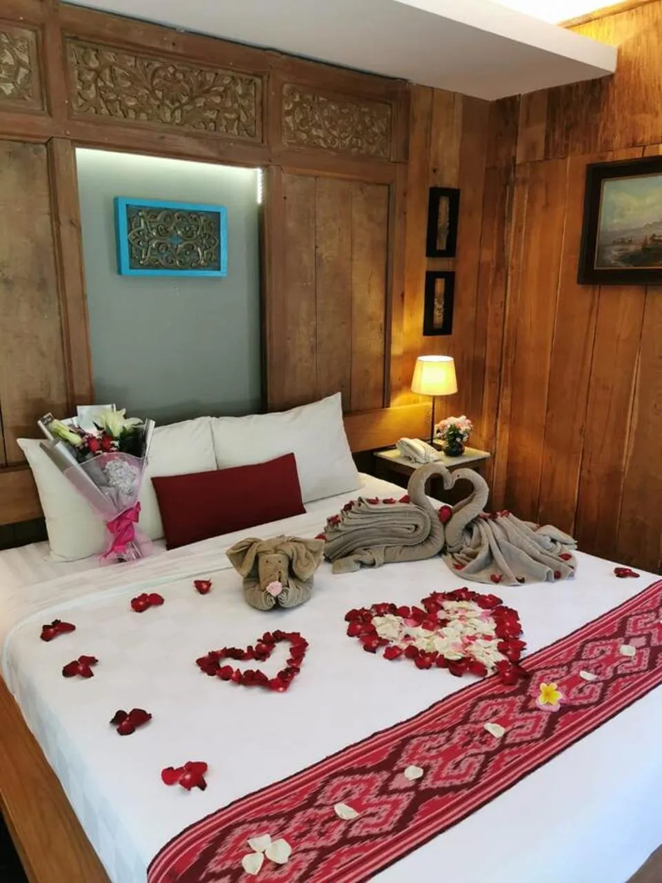 Bed in WARISAN Heritage Boutique Hotel