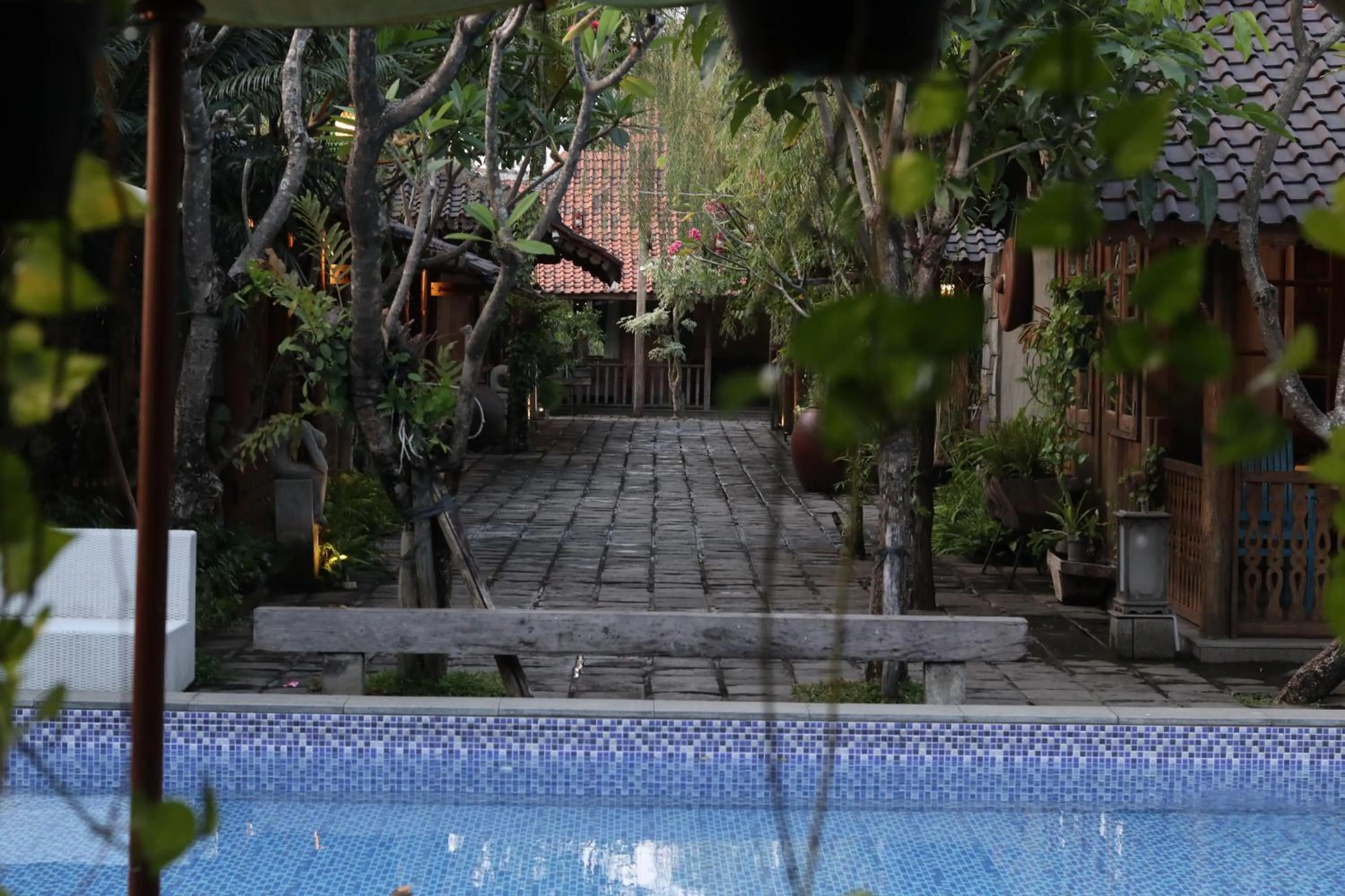 Pool view in WARISAN Heritage Boutique Hotel