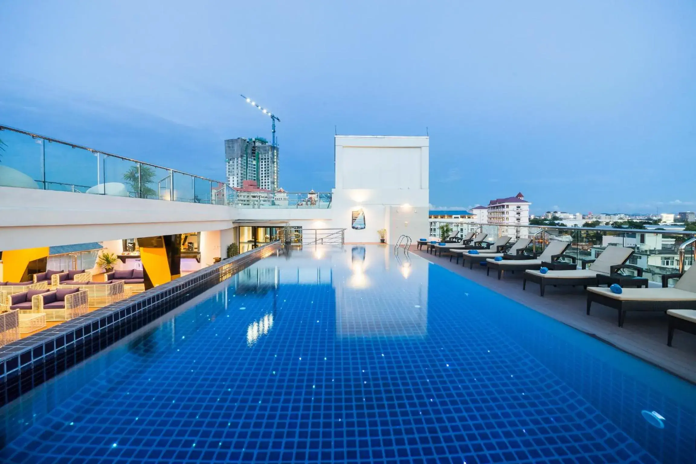 Swimming pool in Blue Boat Hotel JC Swimming pool in Blue Boat Hotel JC