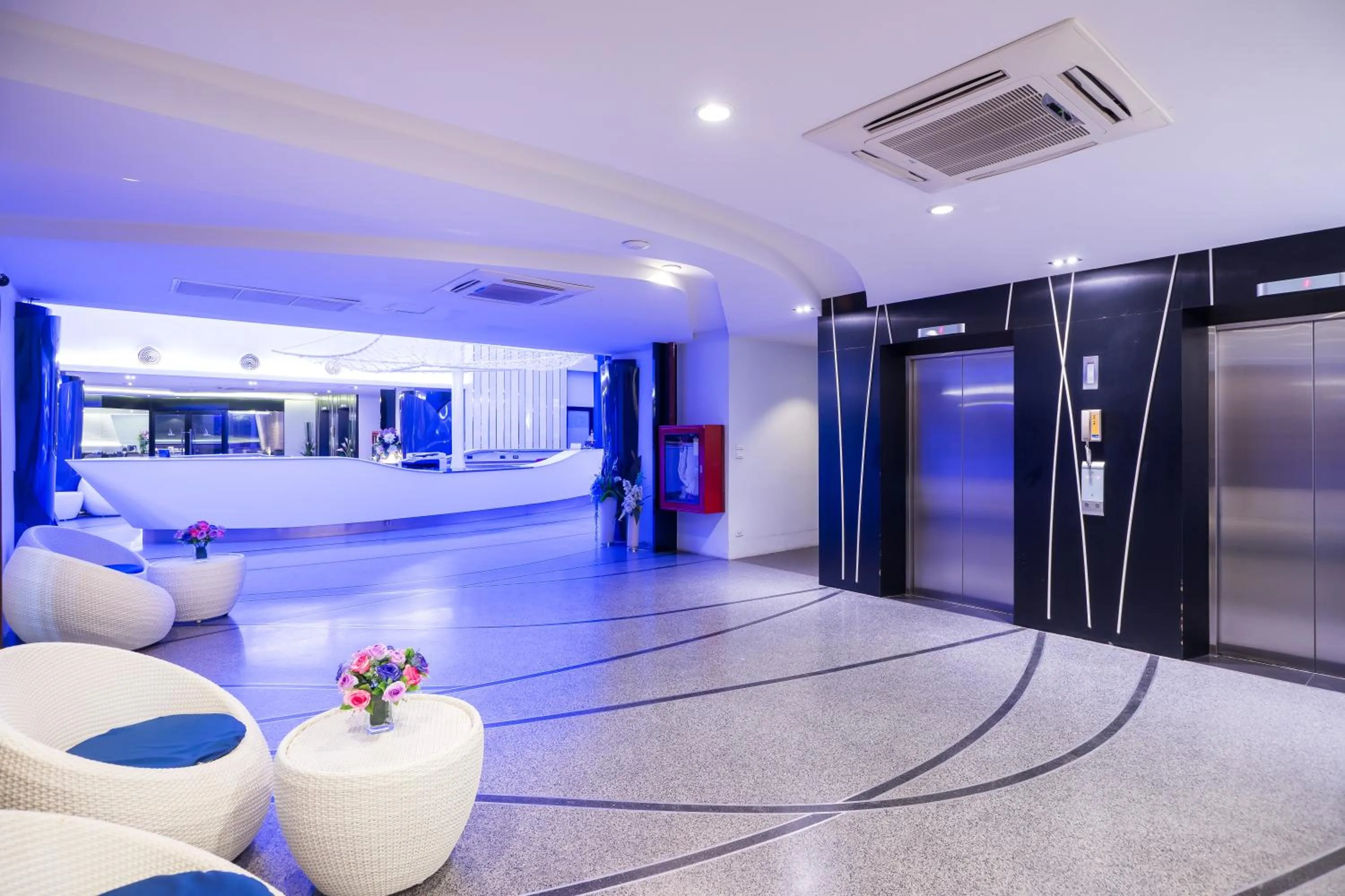 Property building in Blue Boat Hotel JC