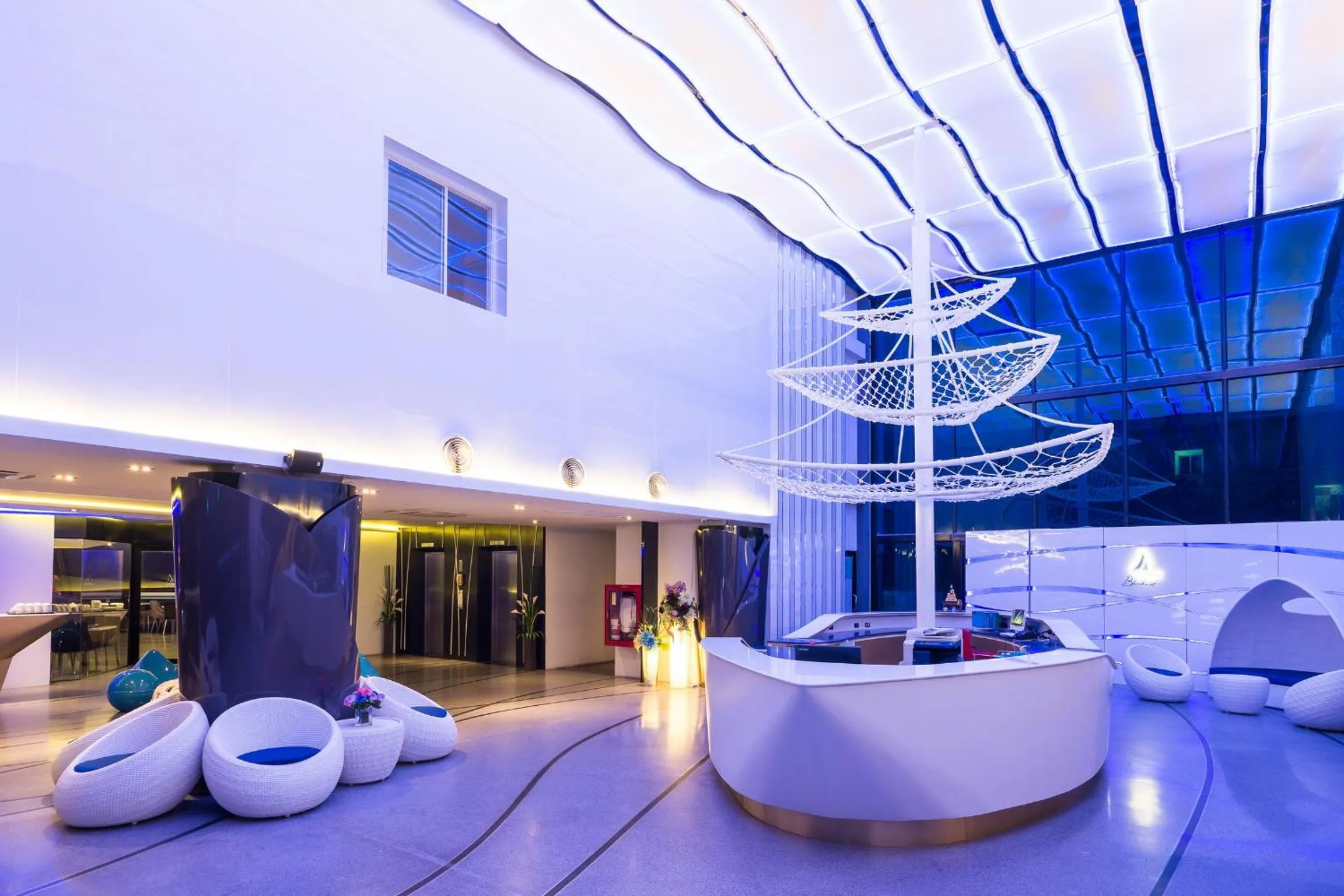 Property building in Blue Boat Hotel JC