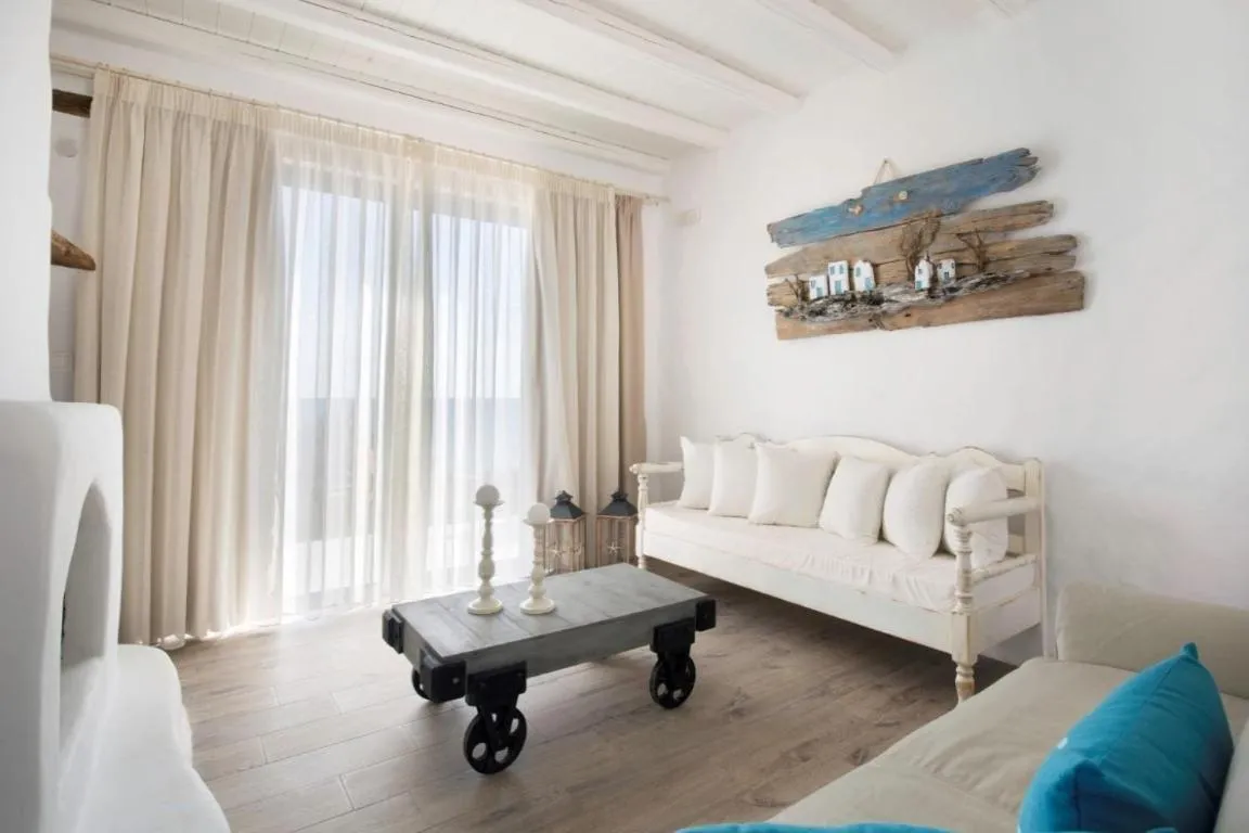 Living room in Axiotheaton Villas