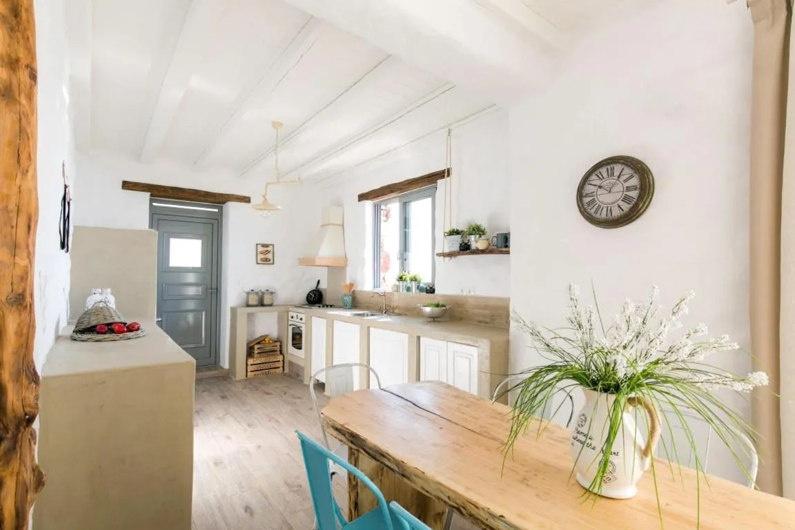 Kitchen or kitchenette in Axiotheaton Villas