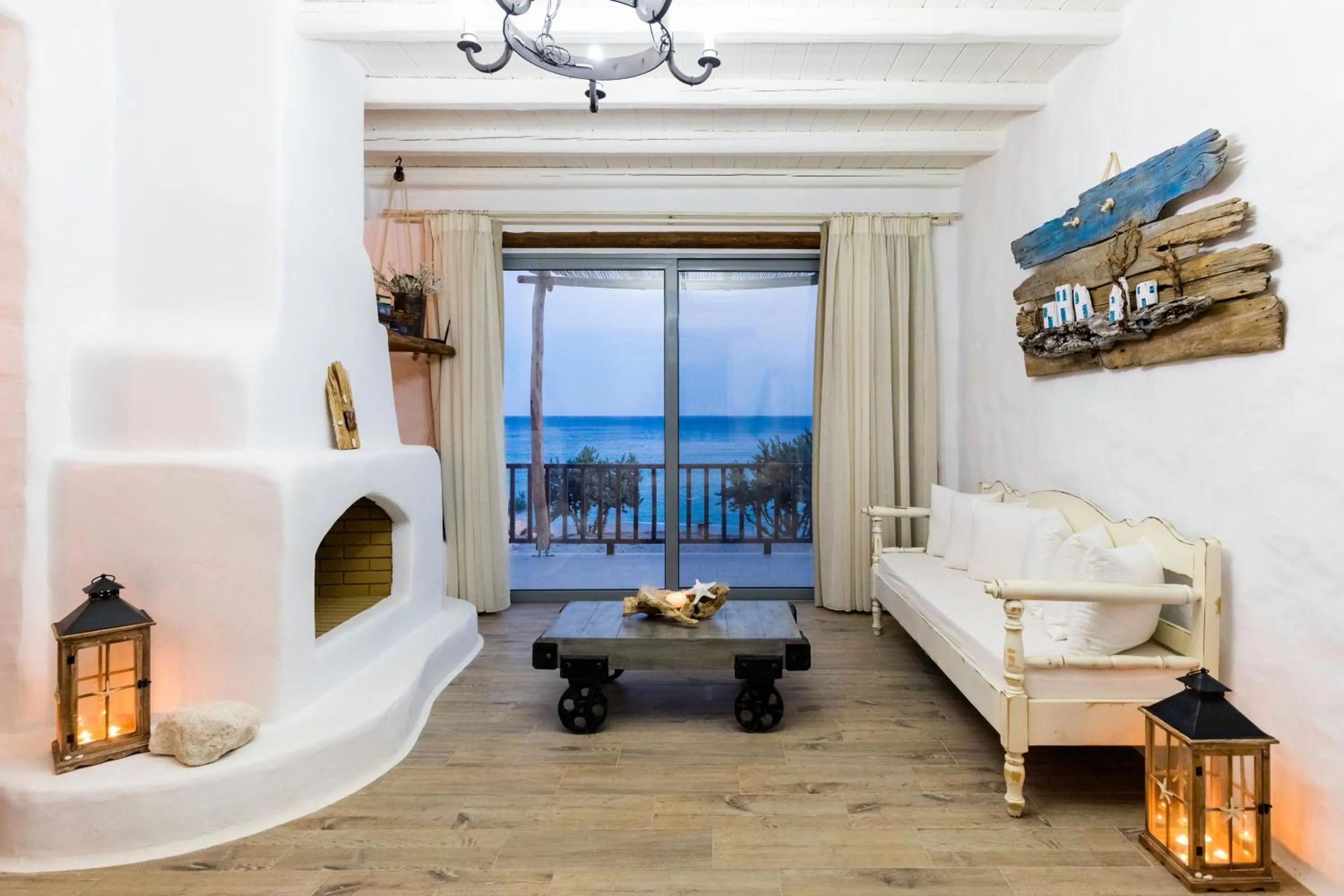 Living room in Axiotheaton Villas