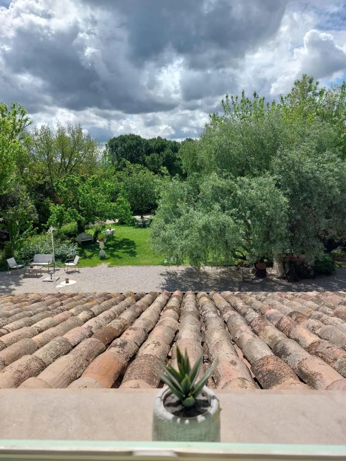 Inner courtyard view in Locanda Antico Casale Cesenatico