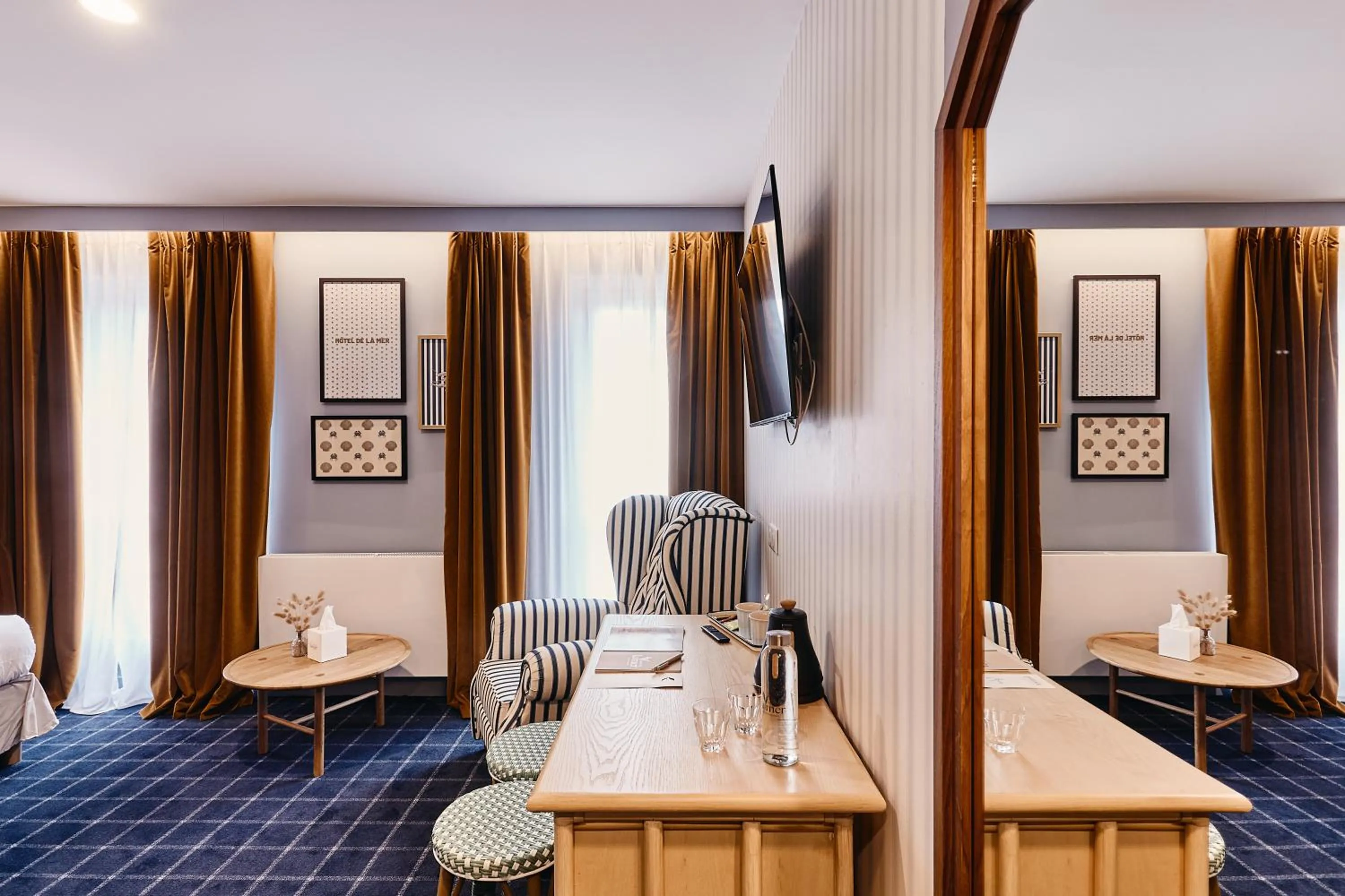 Bed in Hôtel de la Mer & Spa