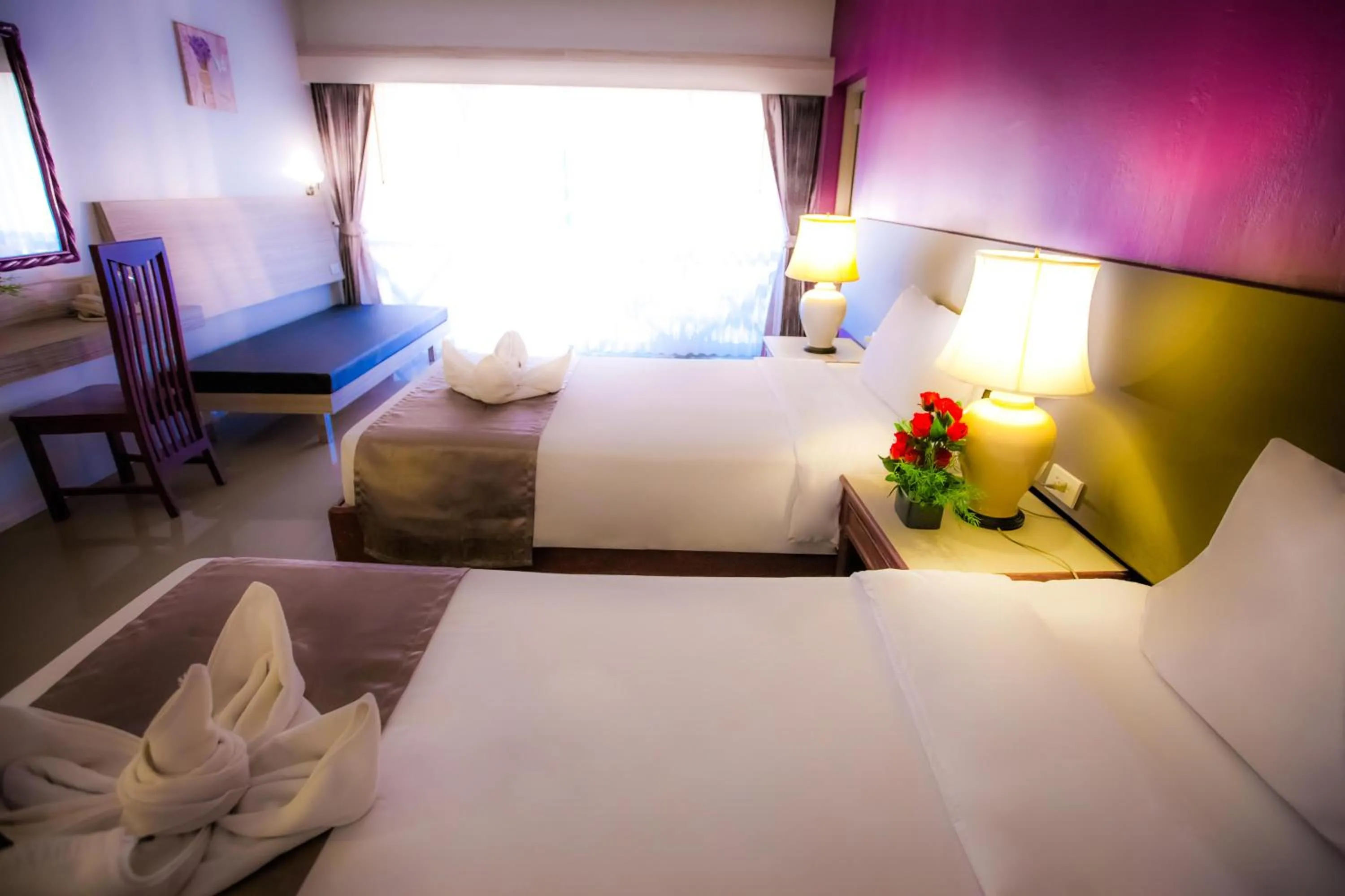 Bedroom, Bed in Natural Park Resort Pattaya