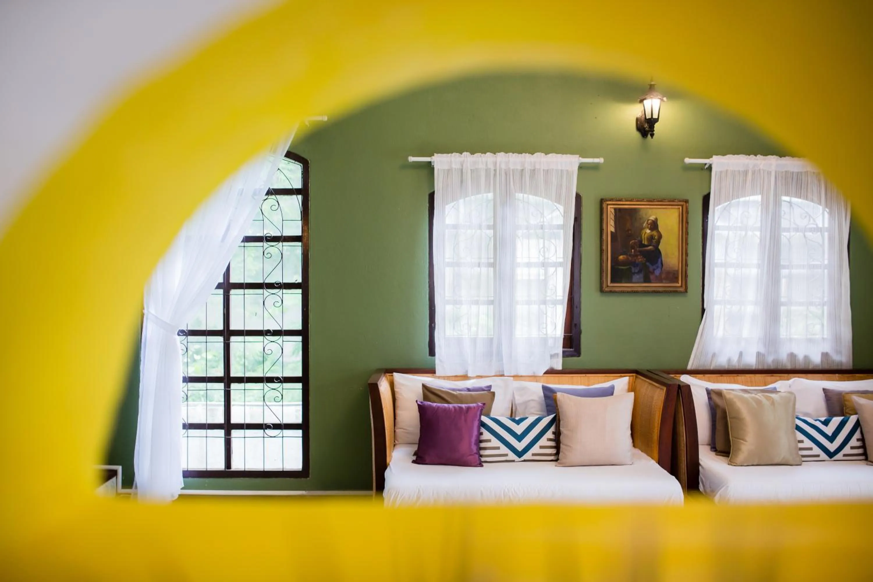 Bed in Natural Park Resort Pattaya