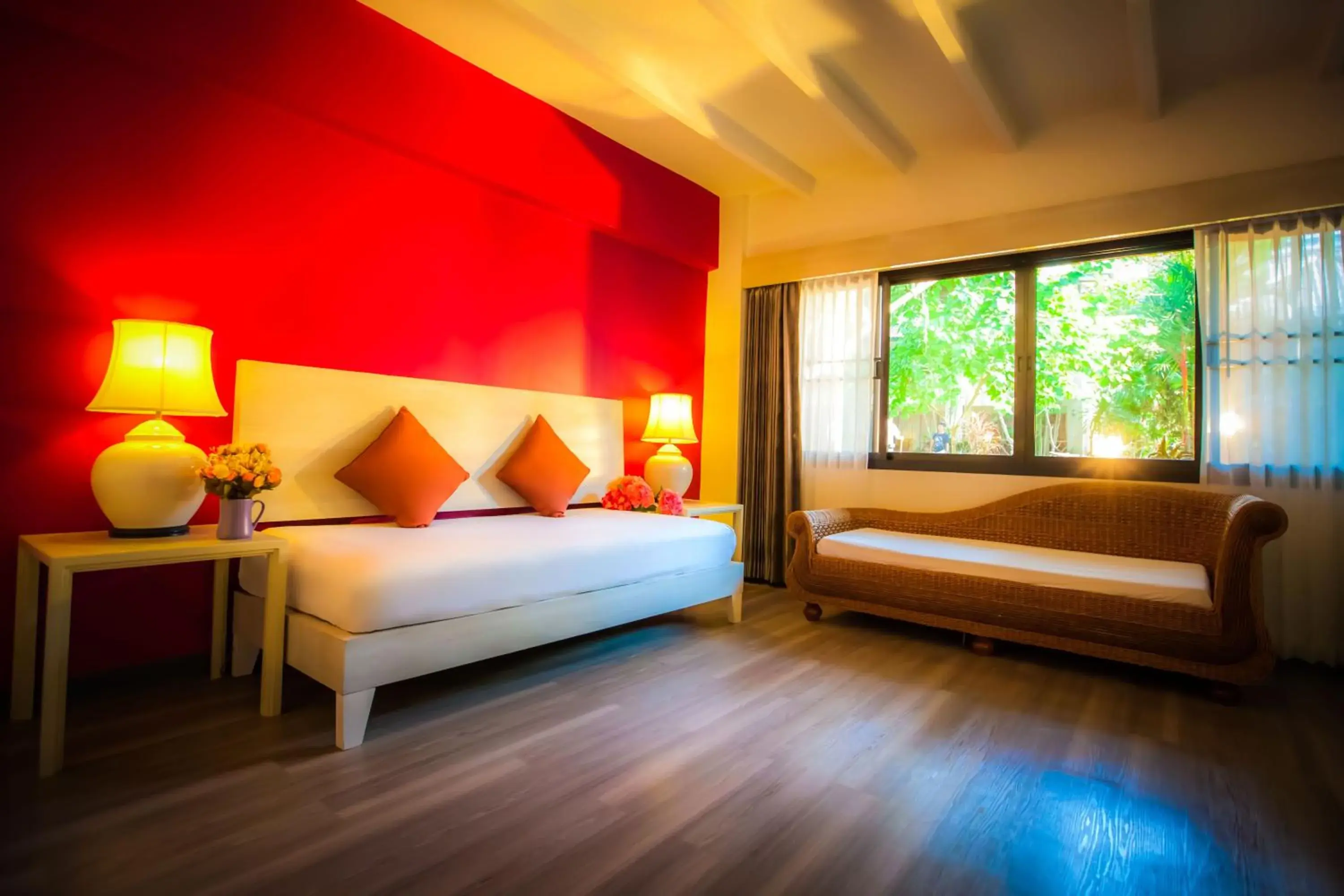 Living room, Bed in Natural Park Resort