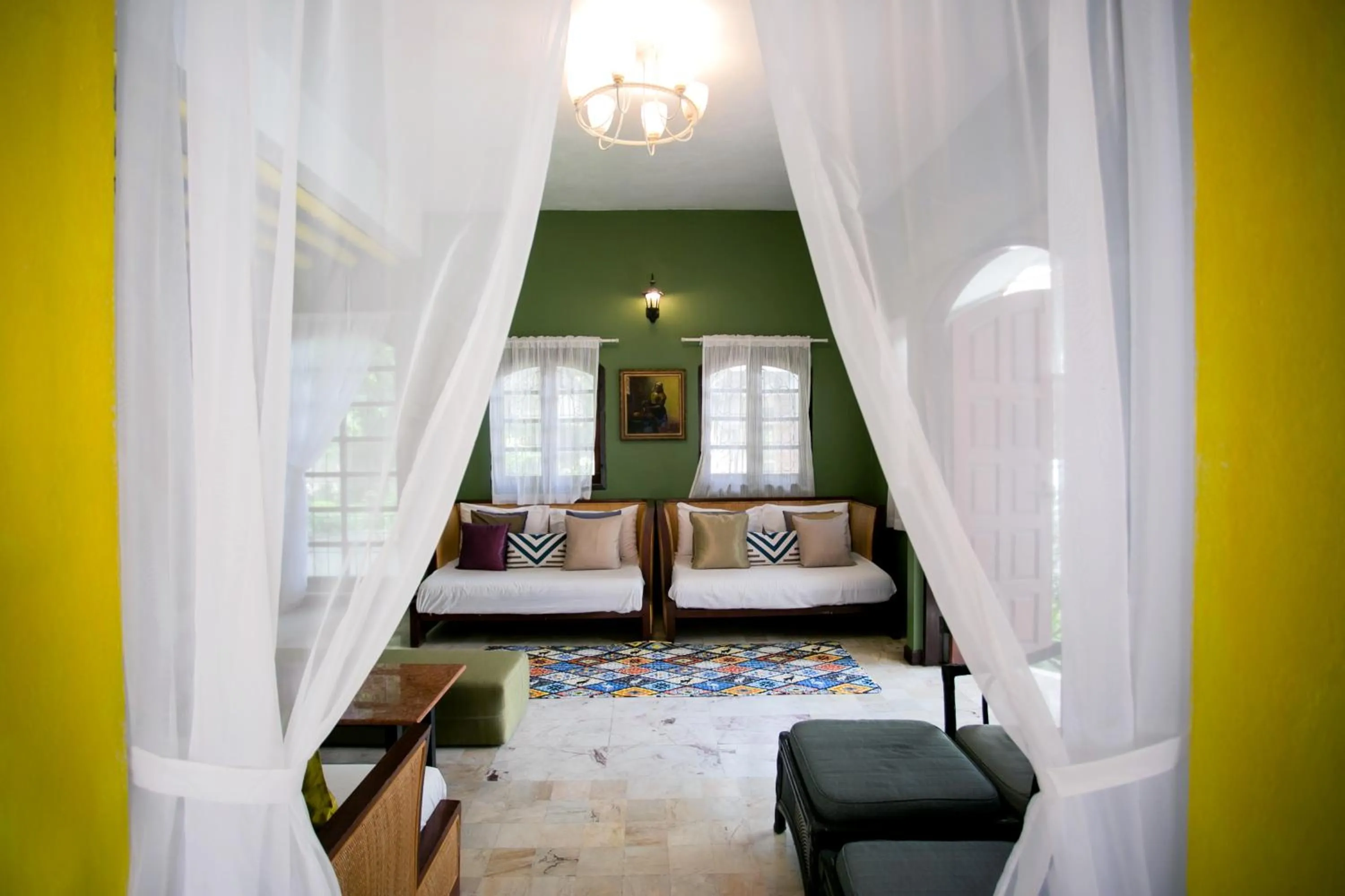 Bed in Natural Park Resort Pattaya