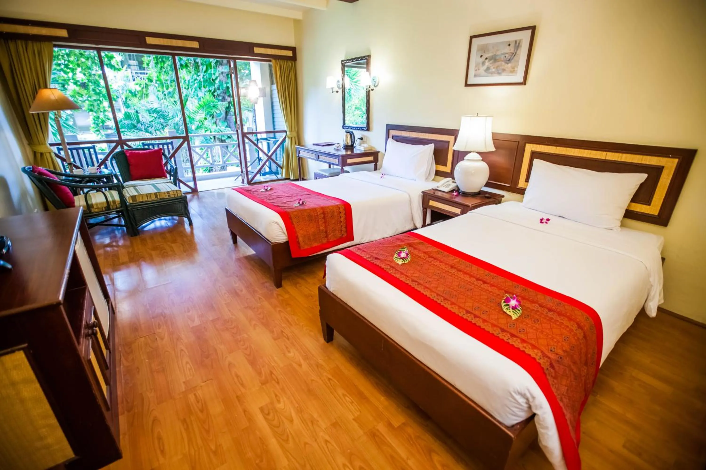 Bedroom, Bed in Natural Park Resort Pattaya