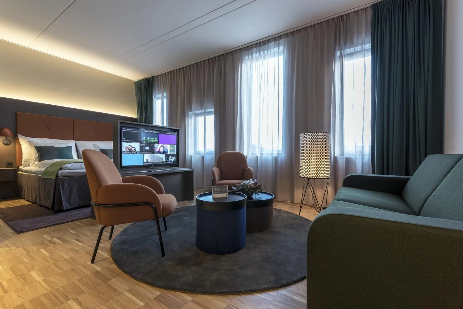 Bed in Quality Hotel Pond