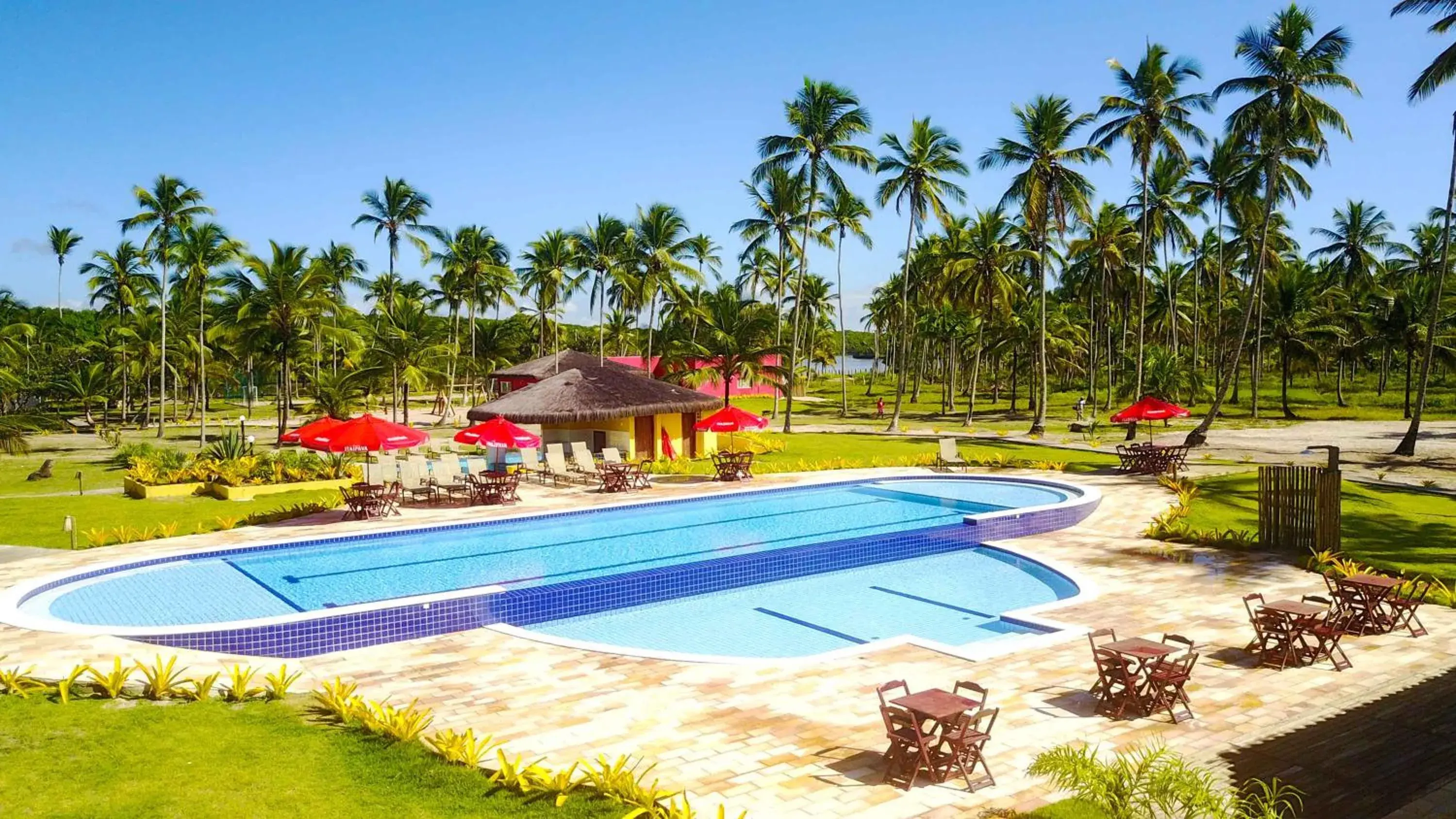 Pool view in Makaira Beach Resort Pool view in Makaira Beach Resort