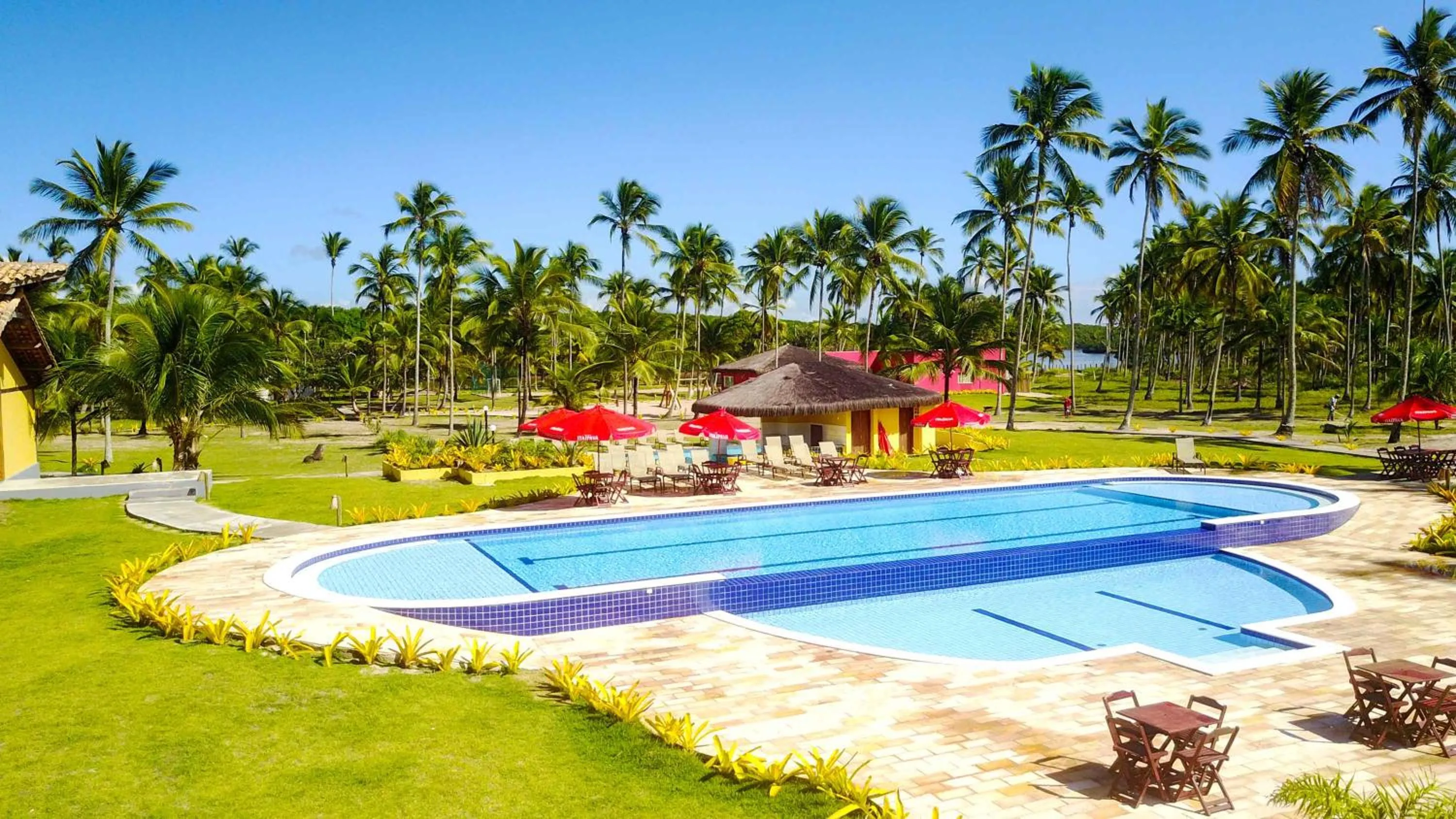 Pool view in Makaira Beach Resort