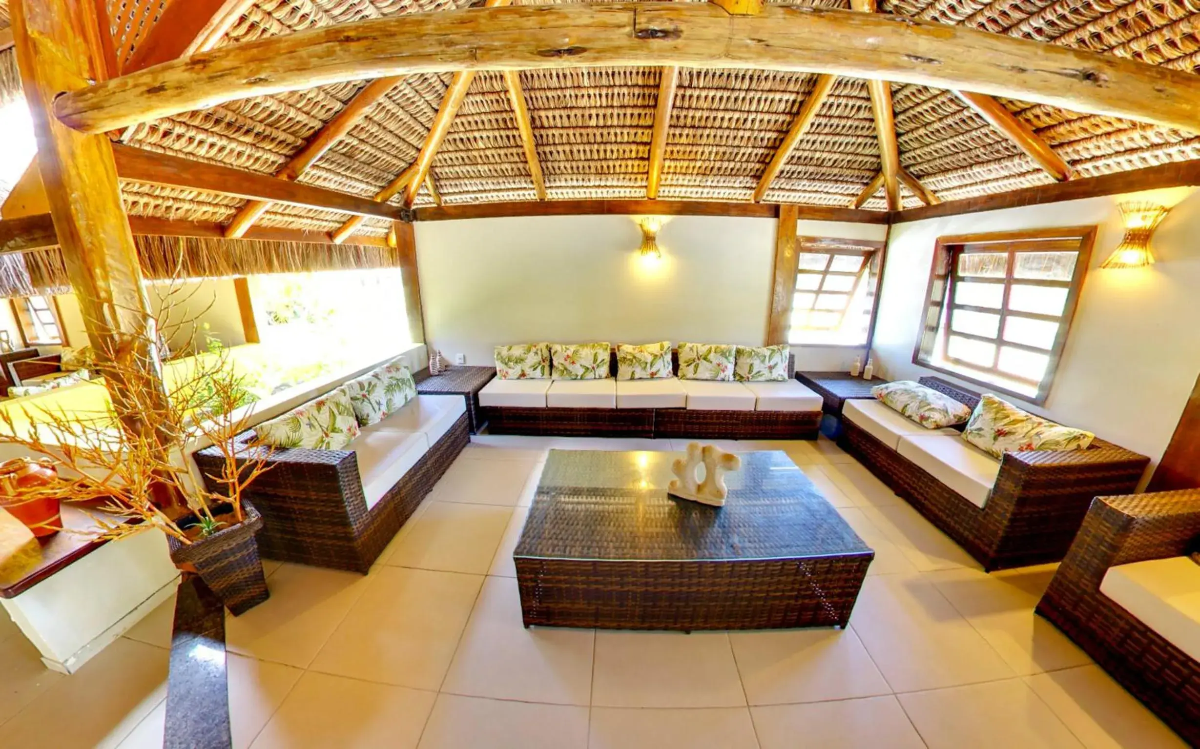 Communal lounge/ TV room, Bed in Makaira Beach Resort Communal lounge/ TV room, Bed in Makaira Beach Resort