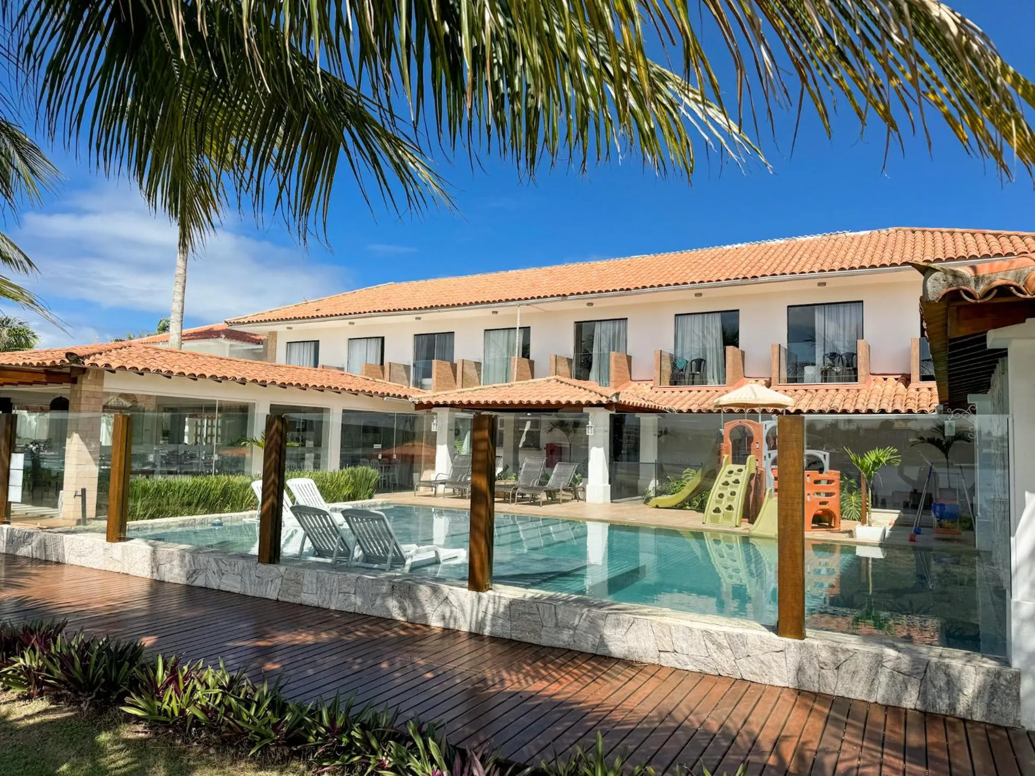 Pool view in Hotel Premium Recanto da Passagem