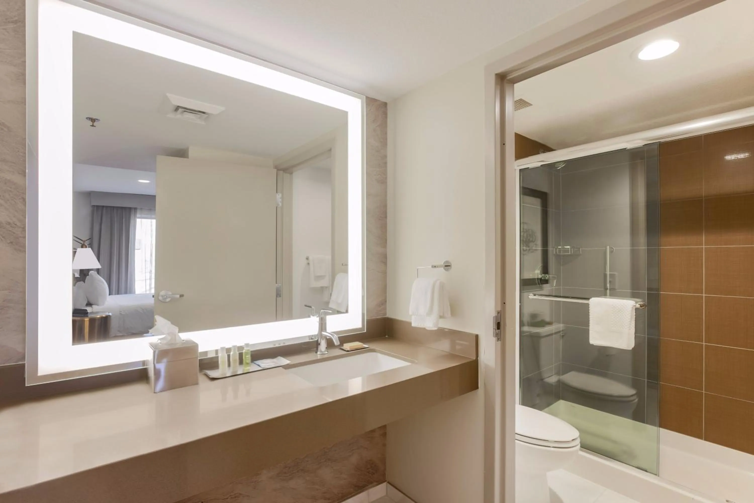 Bathroom in DoubleTree Suites by Hilton Hotel Sacramento – Rancho Cordova