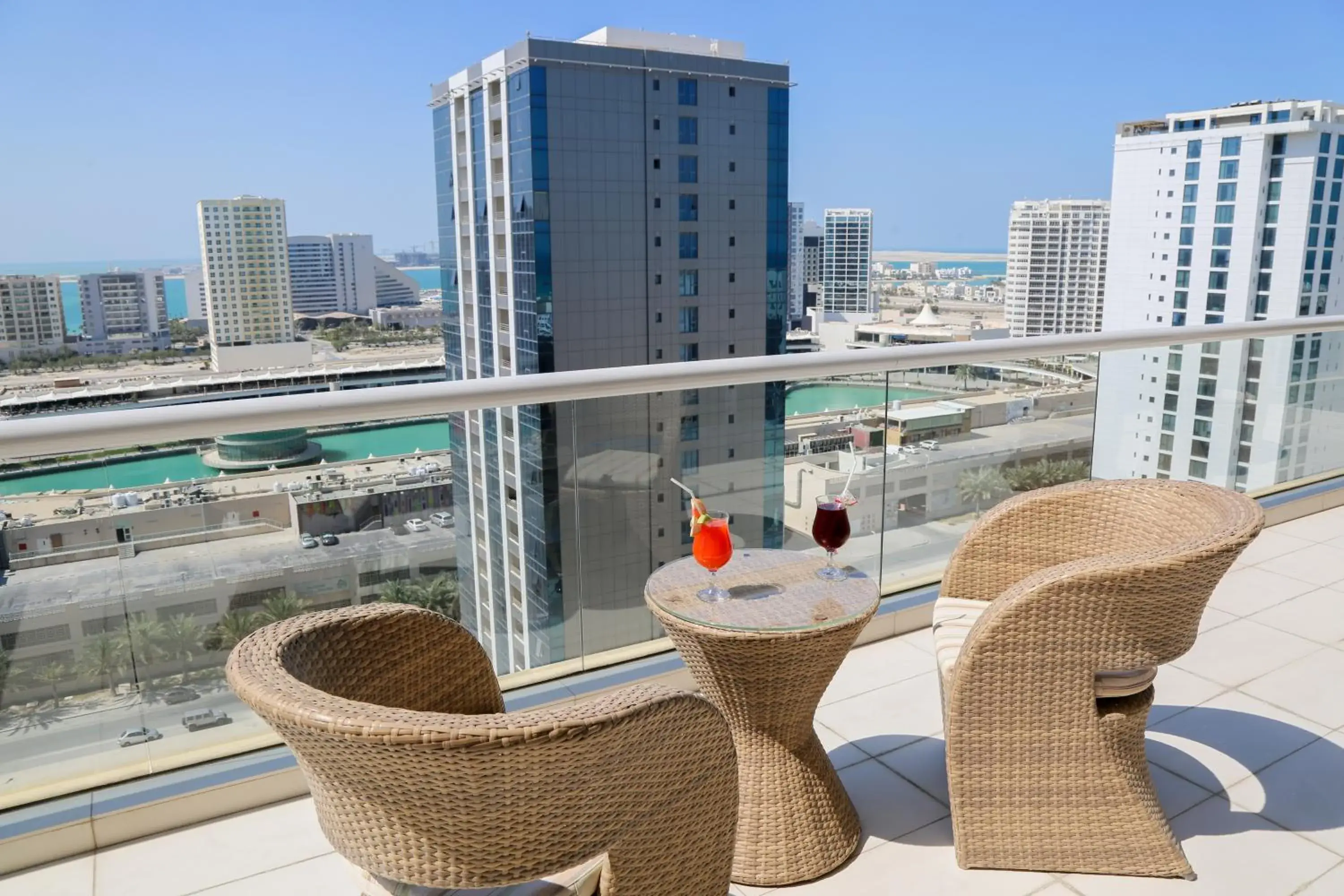 Balcony/Terrace in Gulf Suites Hotel Amwaj
