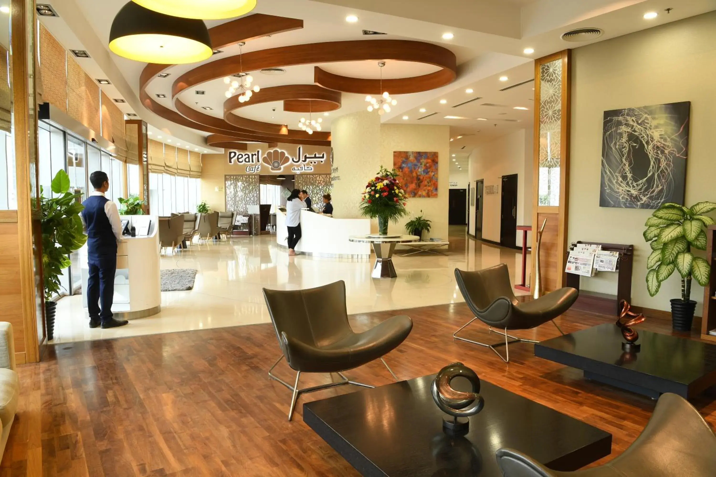 Lobby or reception, Lobby/Reception in Gulf Suites Hotel Amwaj