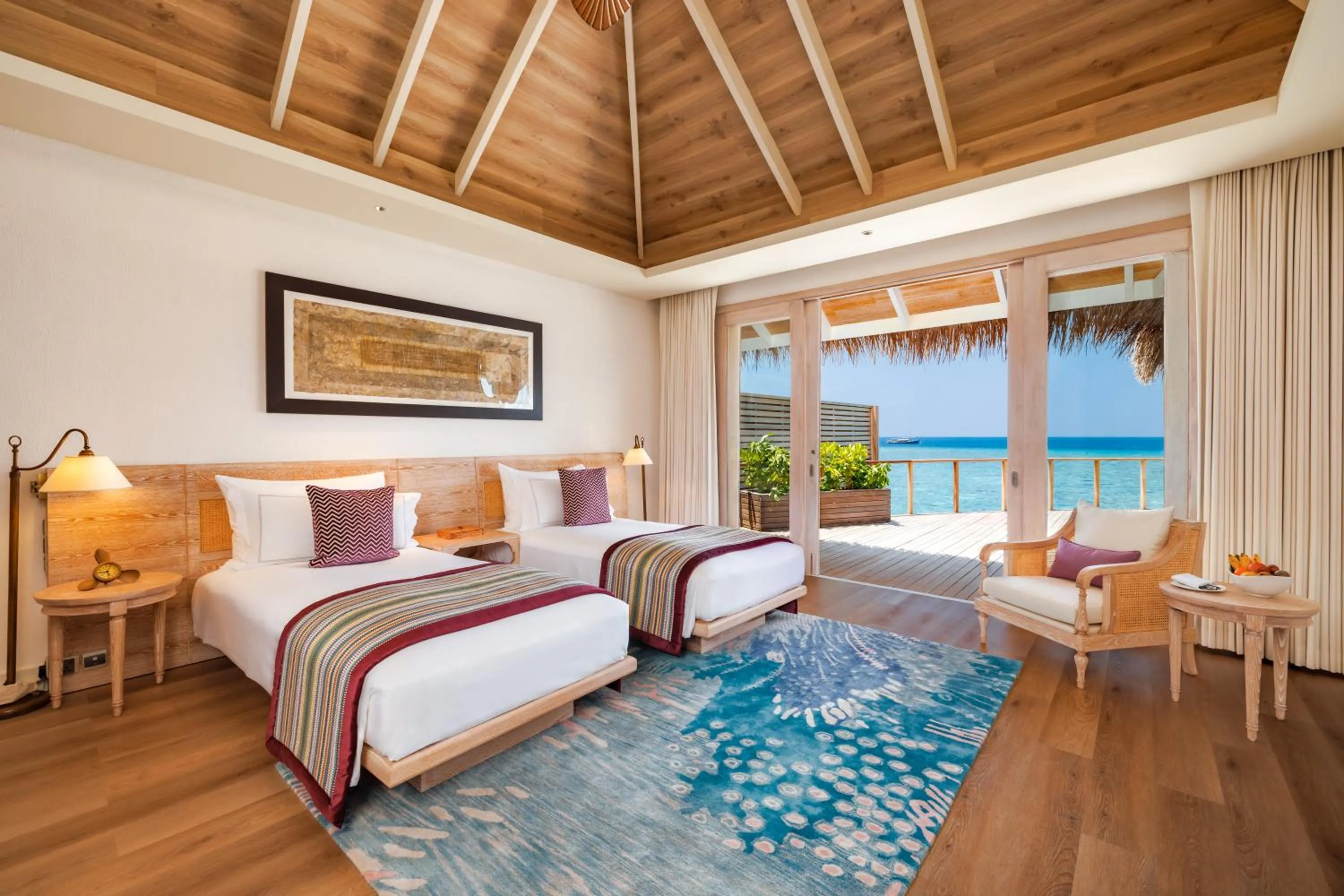 Bed in Milaidhoo Maldives