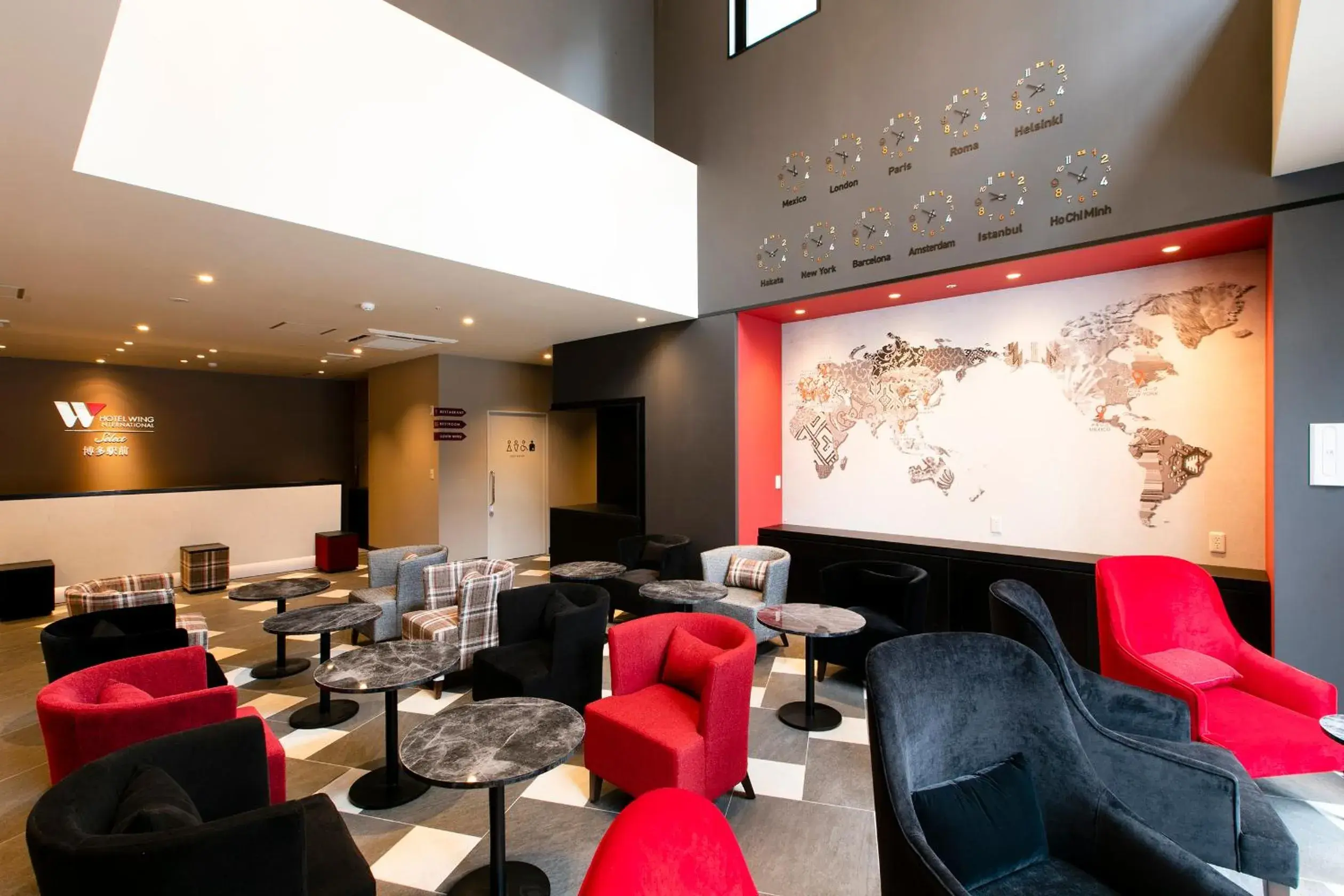Lobby or reception in Hotel Wing International Select Hakata-Ekimae Lobby or reception in Hotel Wing International Select Hakata-Ekimae