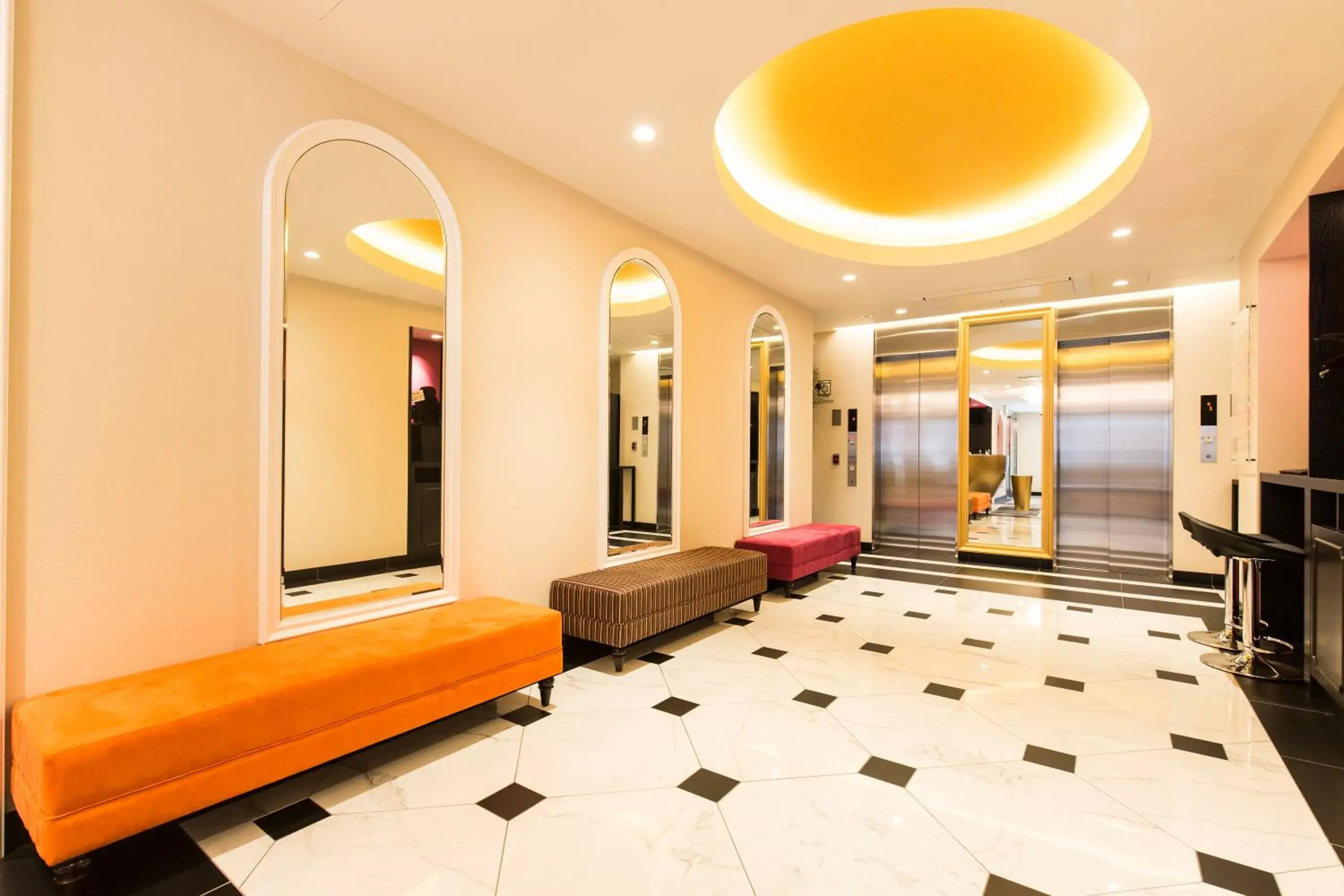 Lobby or reception, Bed in Hotel Wing International Select Hakata-Ekimae Lobby or reception, Bed in Hotel Wing International Select Hakata-Ekimae