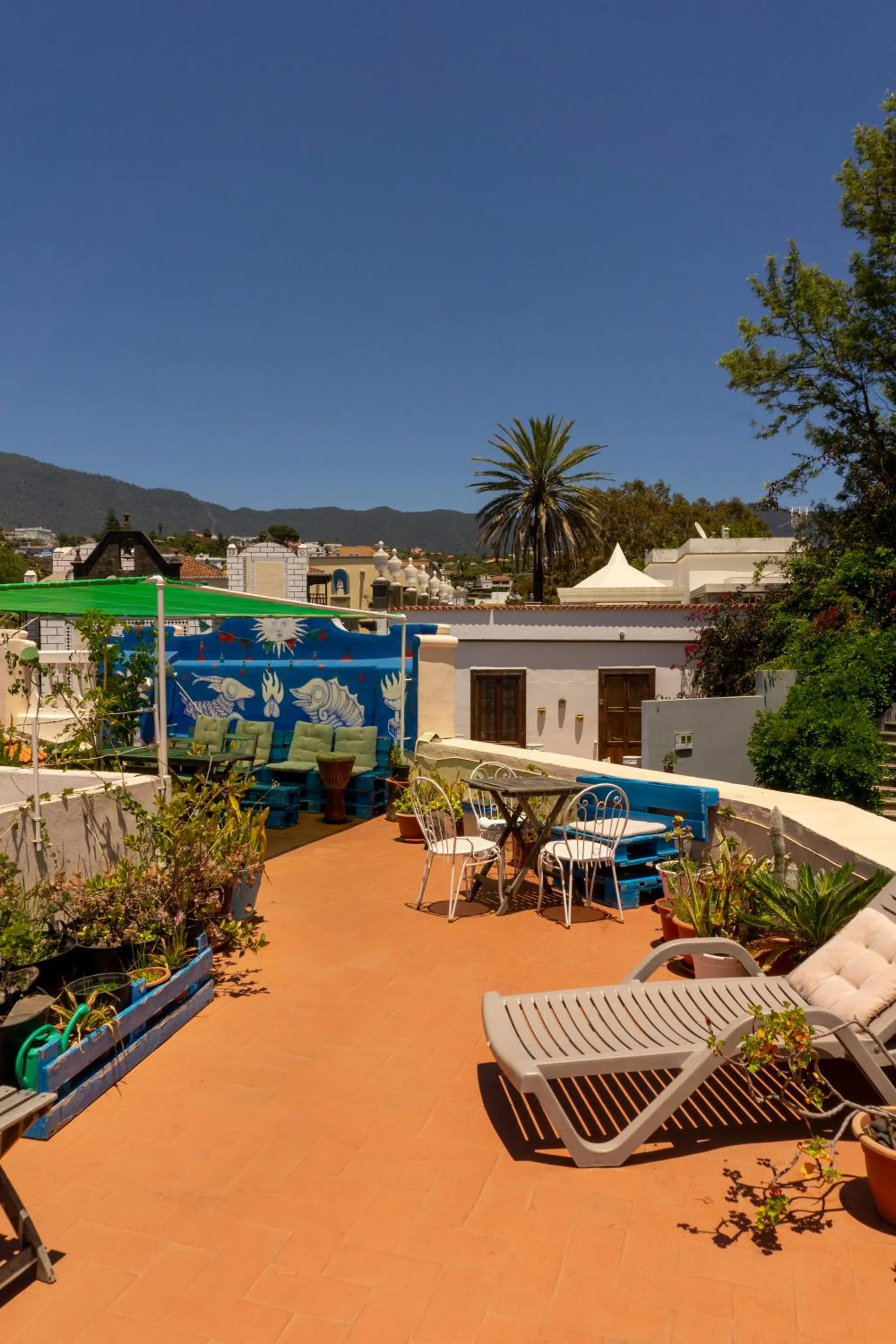 Balcony/Terrace in Hostel Albergue La Casa Encantada