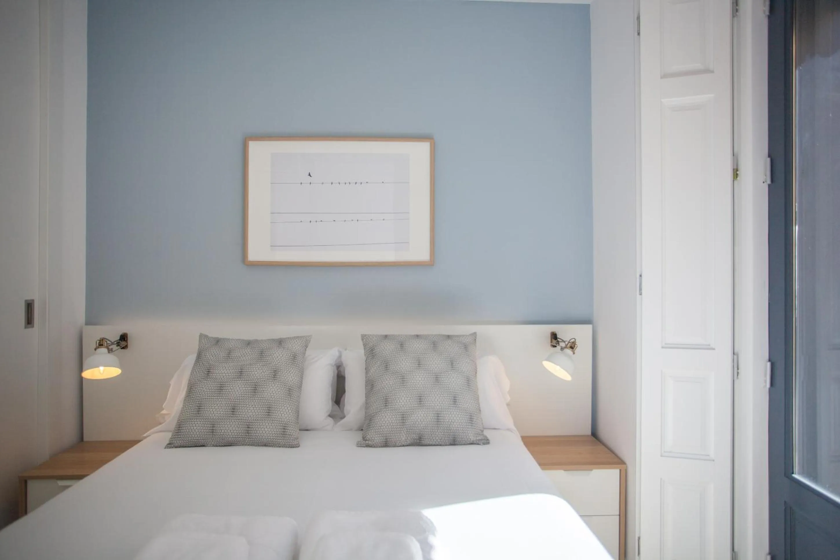 Bedroom, Bed in Apartment in Malasaña