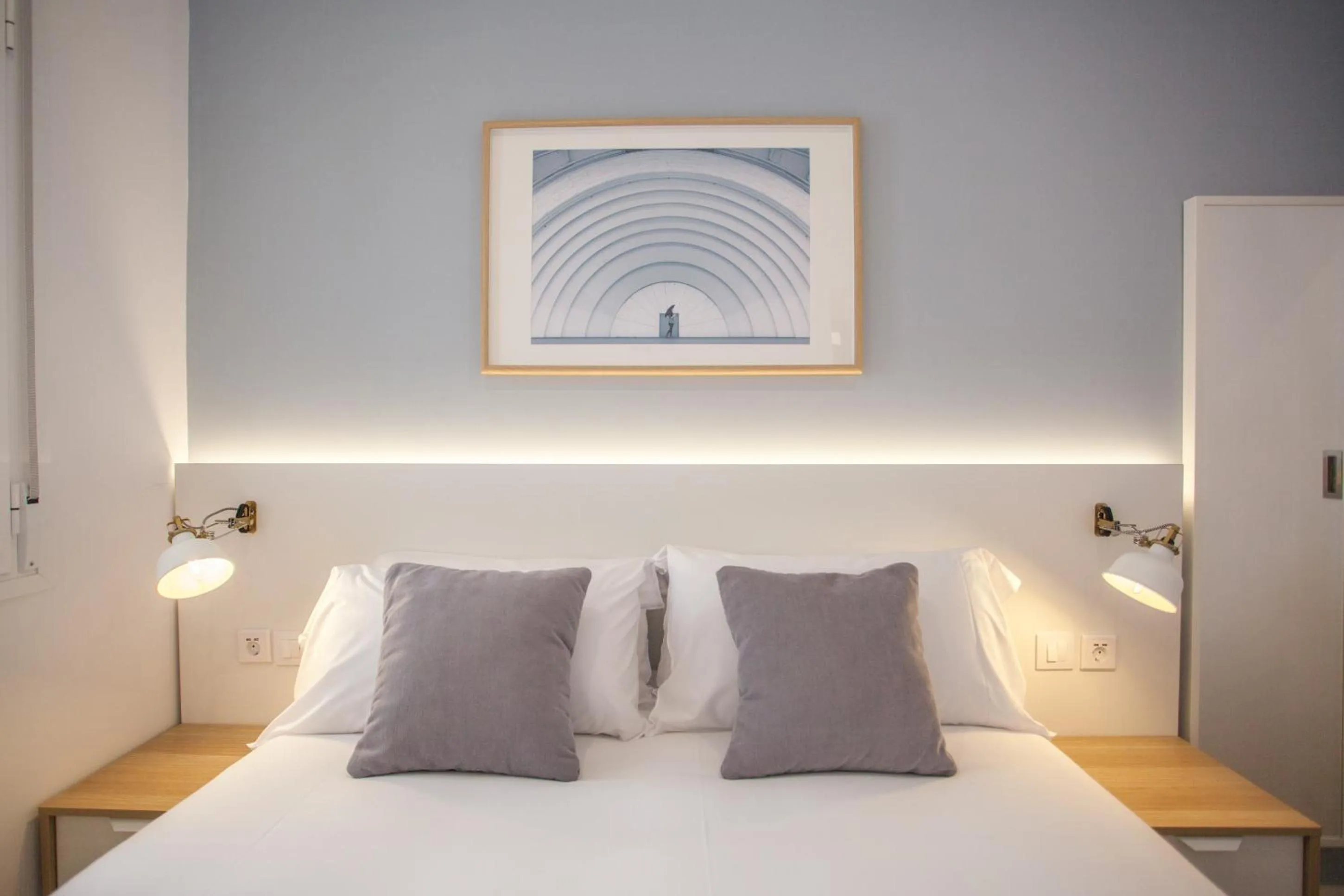 Bedroom, Bed in Apartment in Malasaña