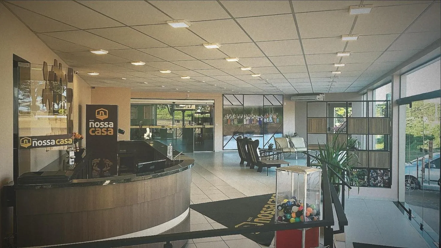 Lobby or reception in Hotel Nossa Casa