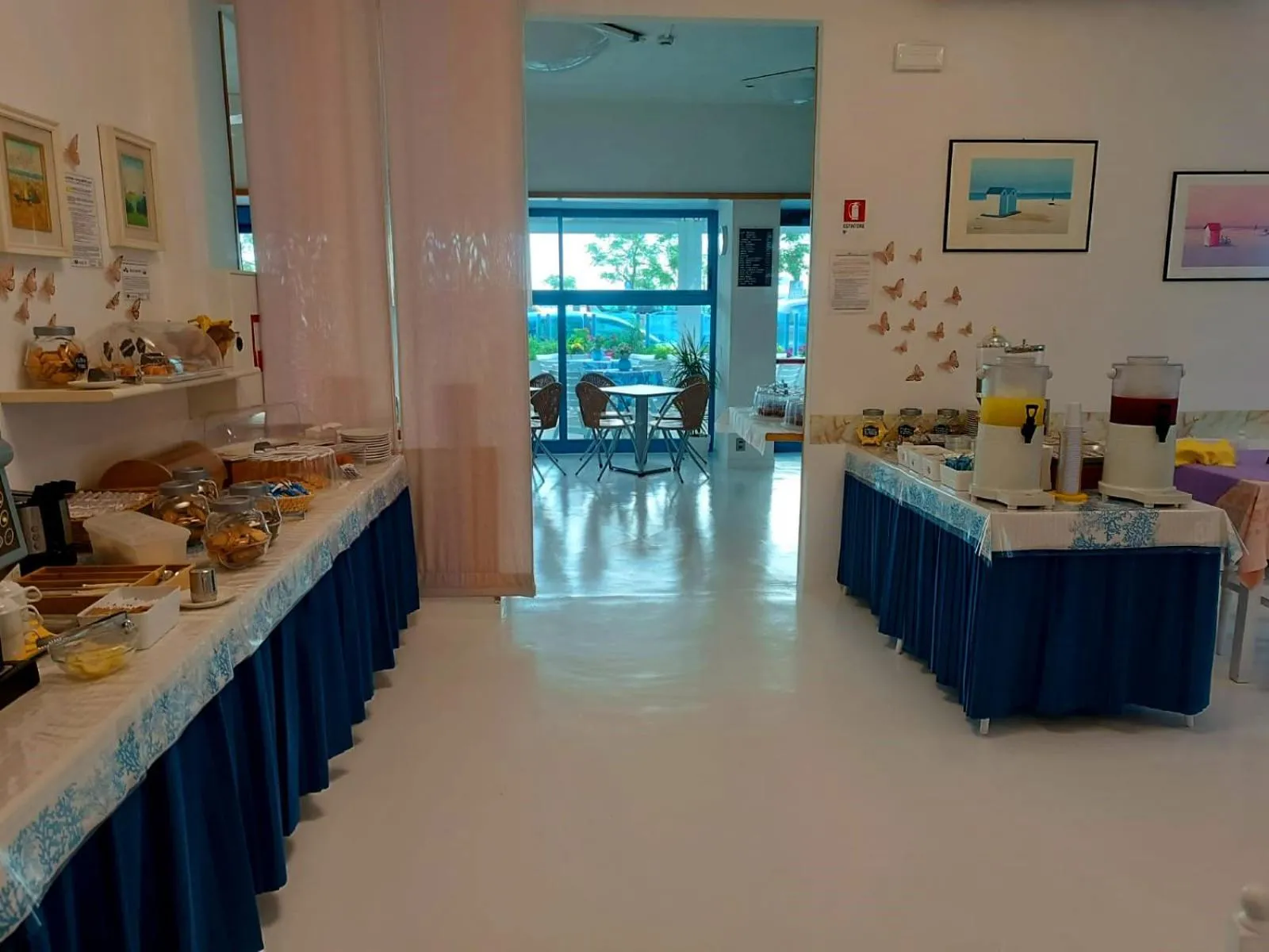 Dining area in Hotel Rosalba