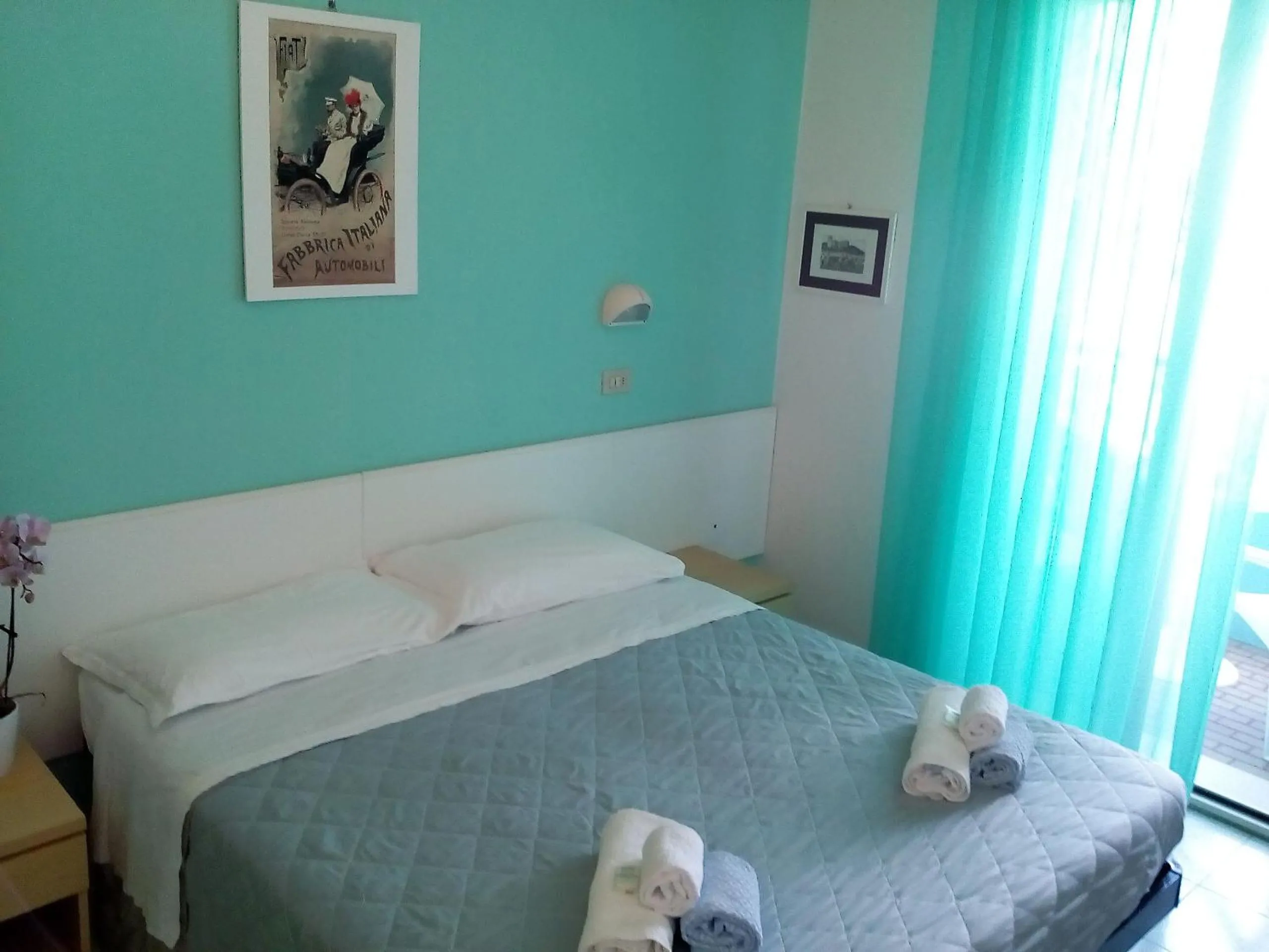 Bed in Hotel Rosalba