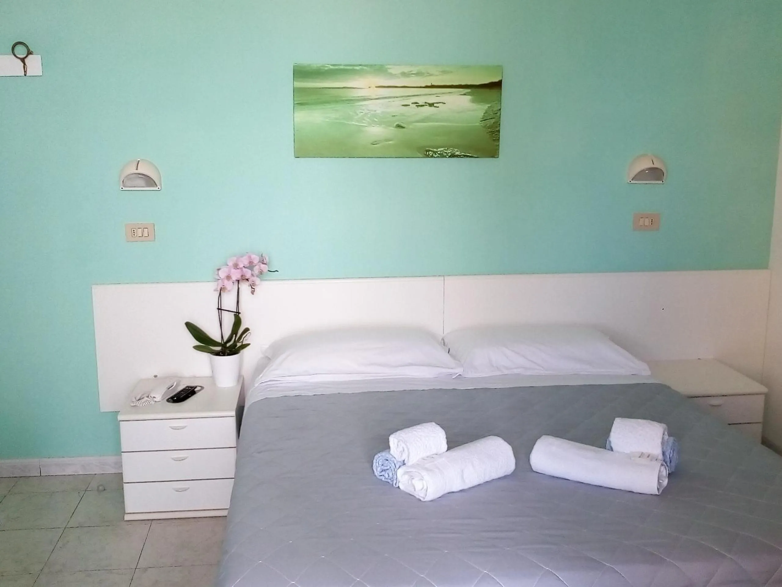 Bed in Hotel Rosalba