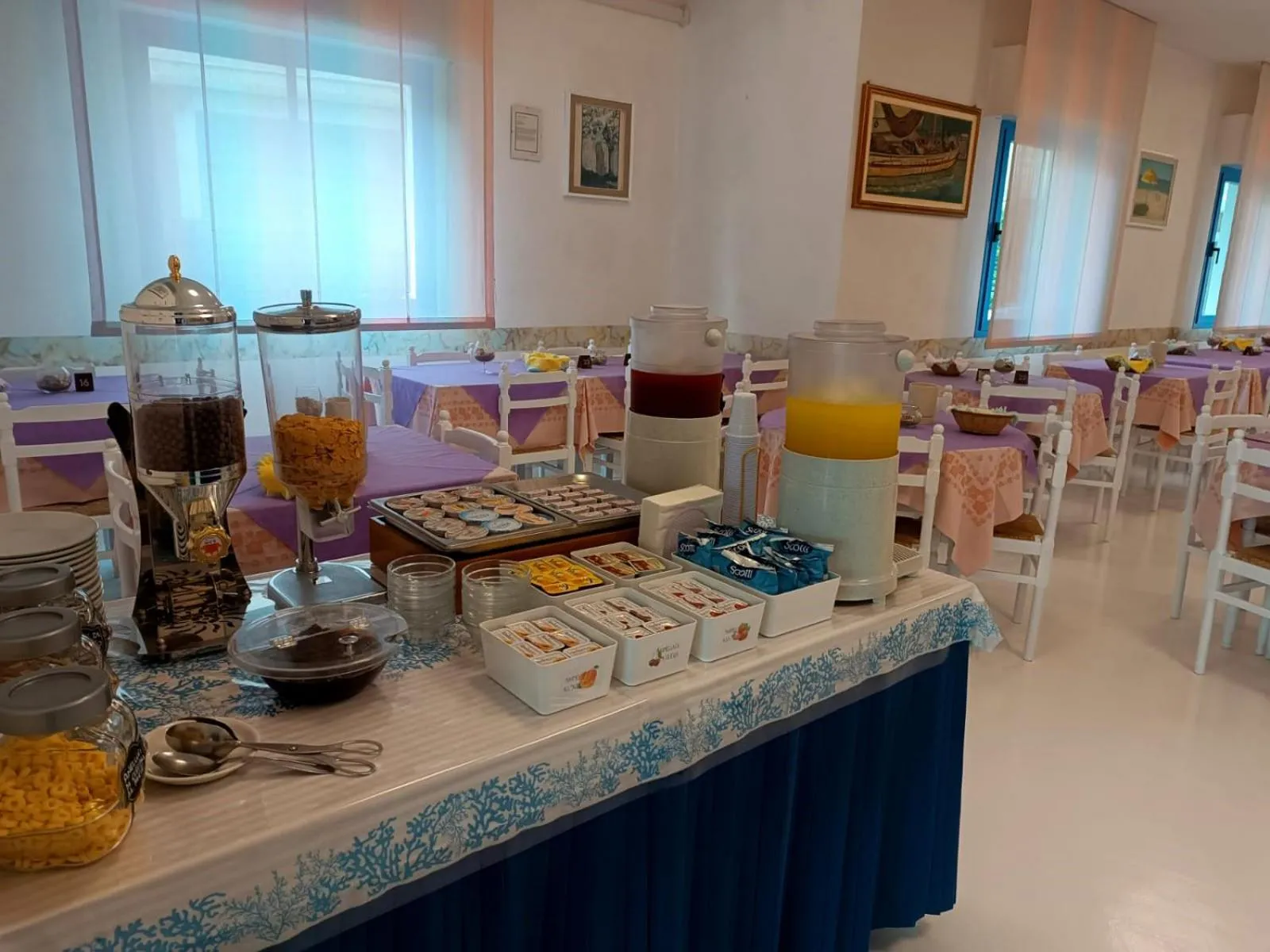 Dining area in Hotel Rosalba