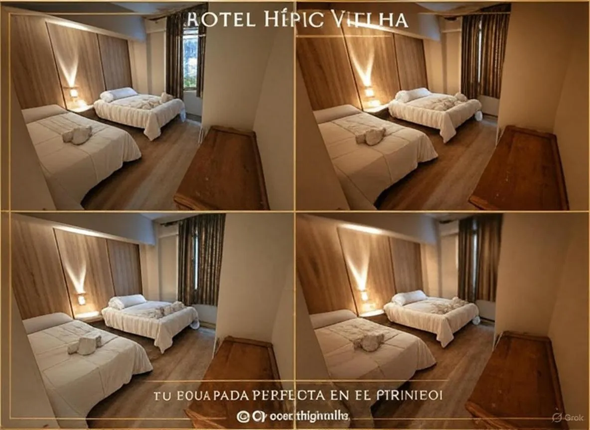 Bed in Hotel Hipic