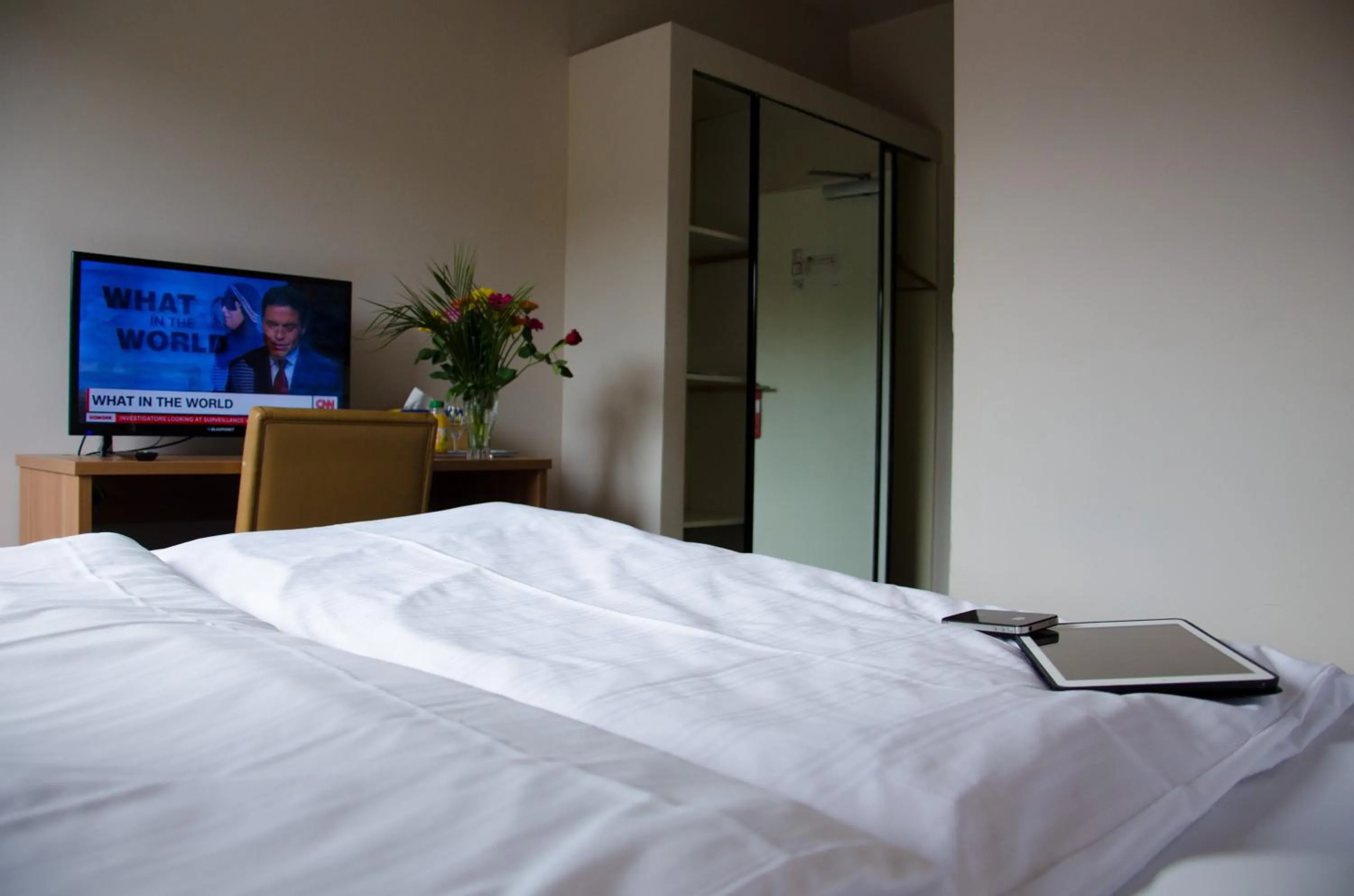 Bed in Panorama Hotel Frankfurt Offenbach Süd