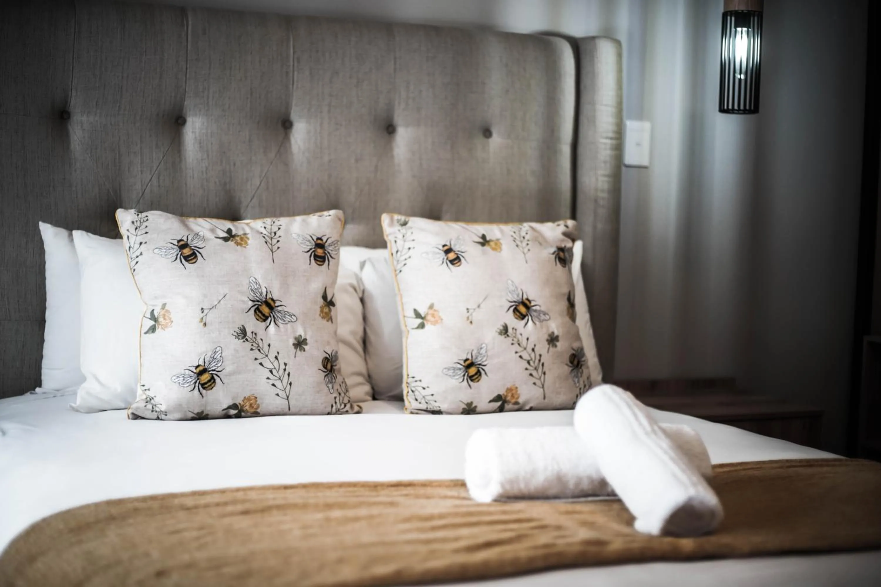 Decorative detail, Bed in B at Home Guest House