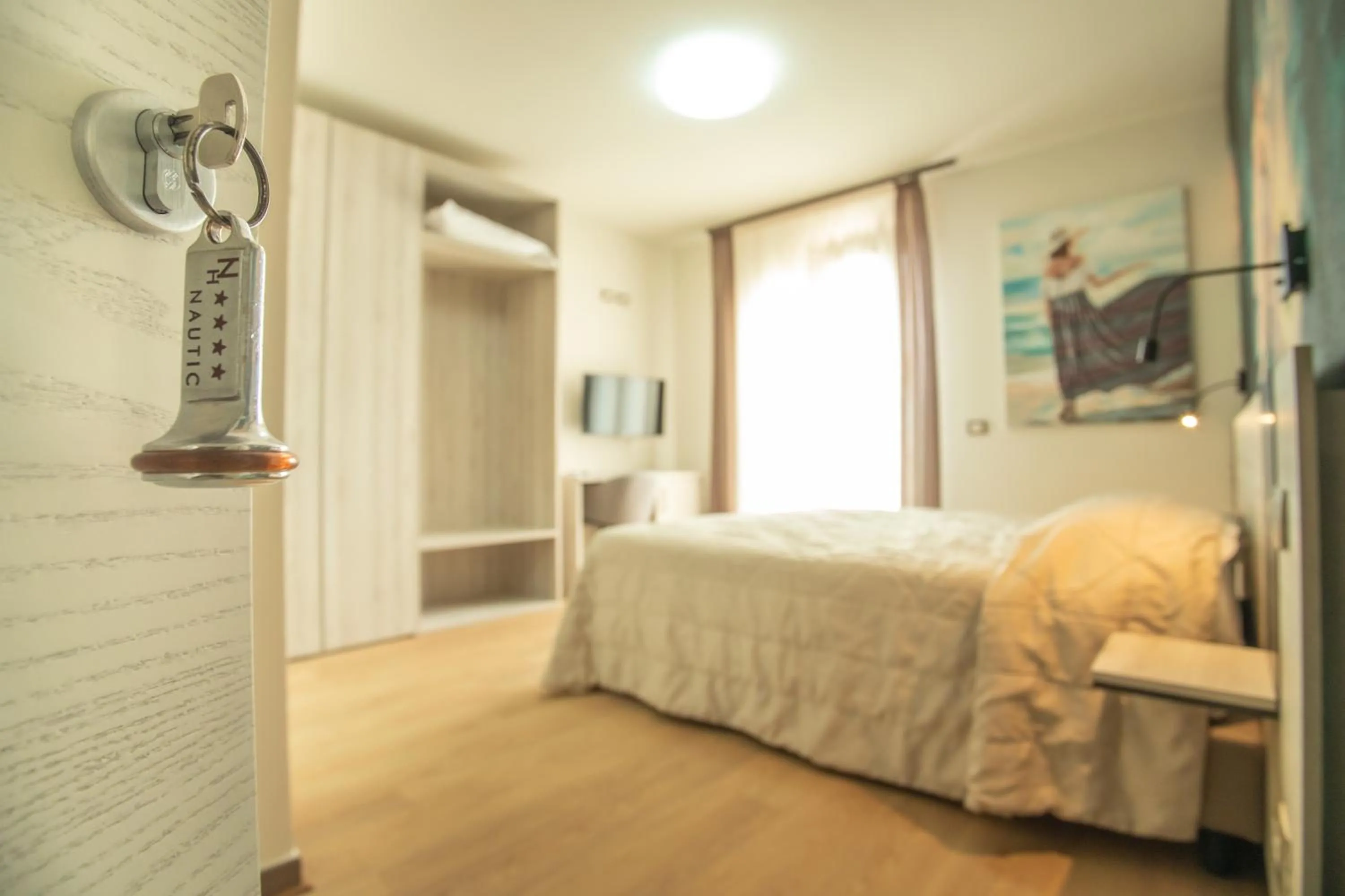 Bedroom, Bed in Hotel Nautic