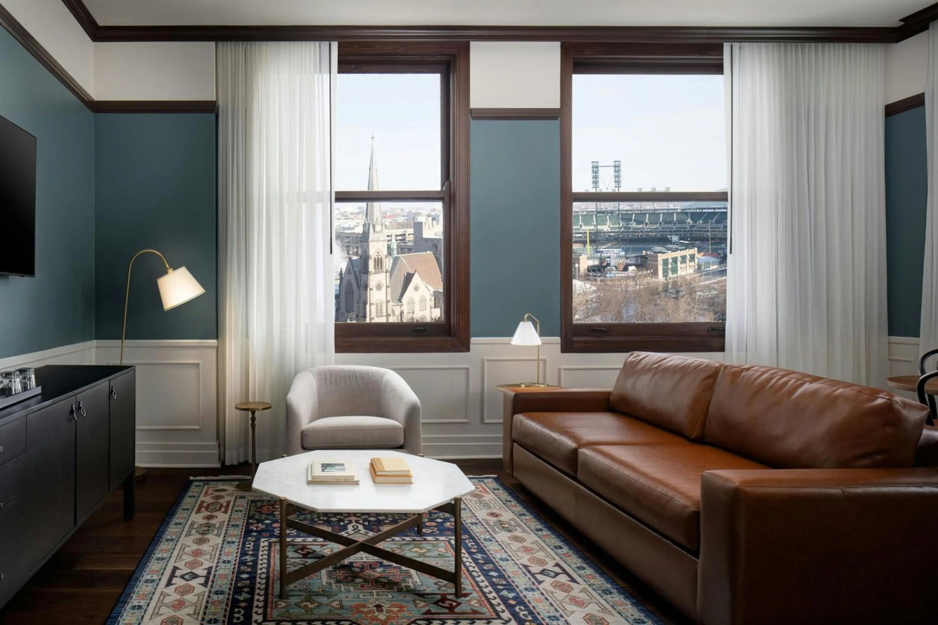 Living room in Hotel David Whitney, Autograph Collection